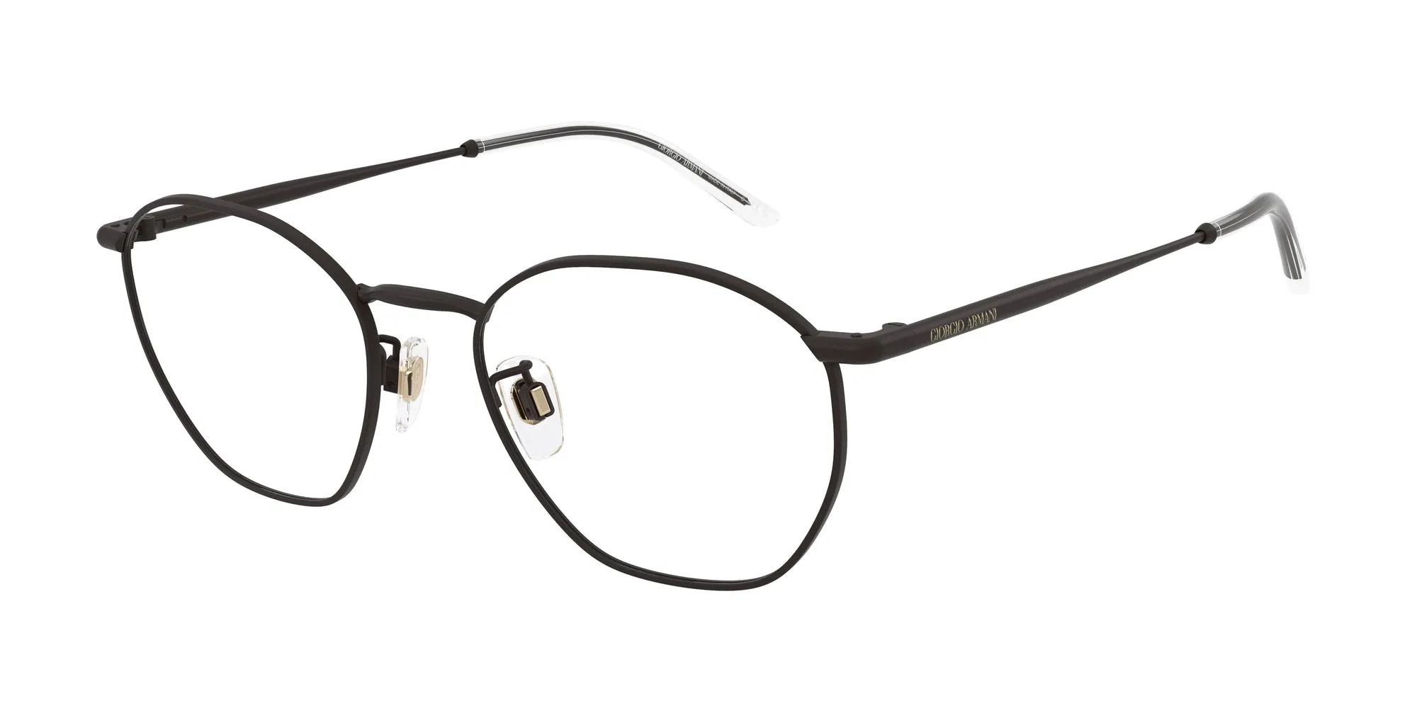 Giorgio Armani AR5156 3394 Montature da vista Acciaio Nero Rotonda Normale - immagine 1