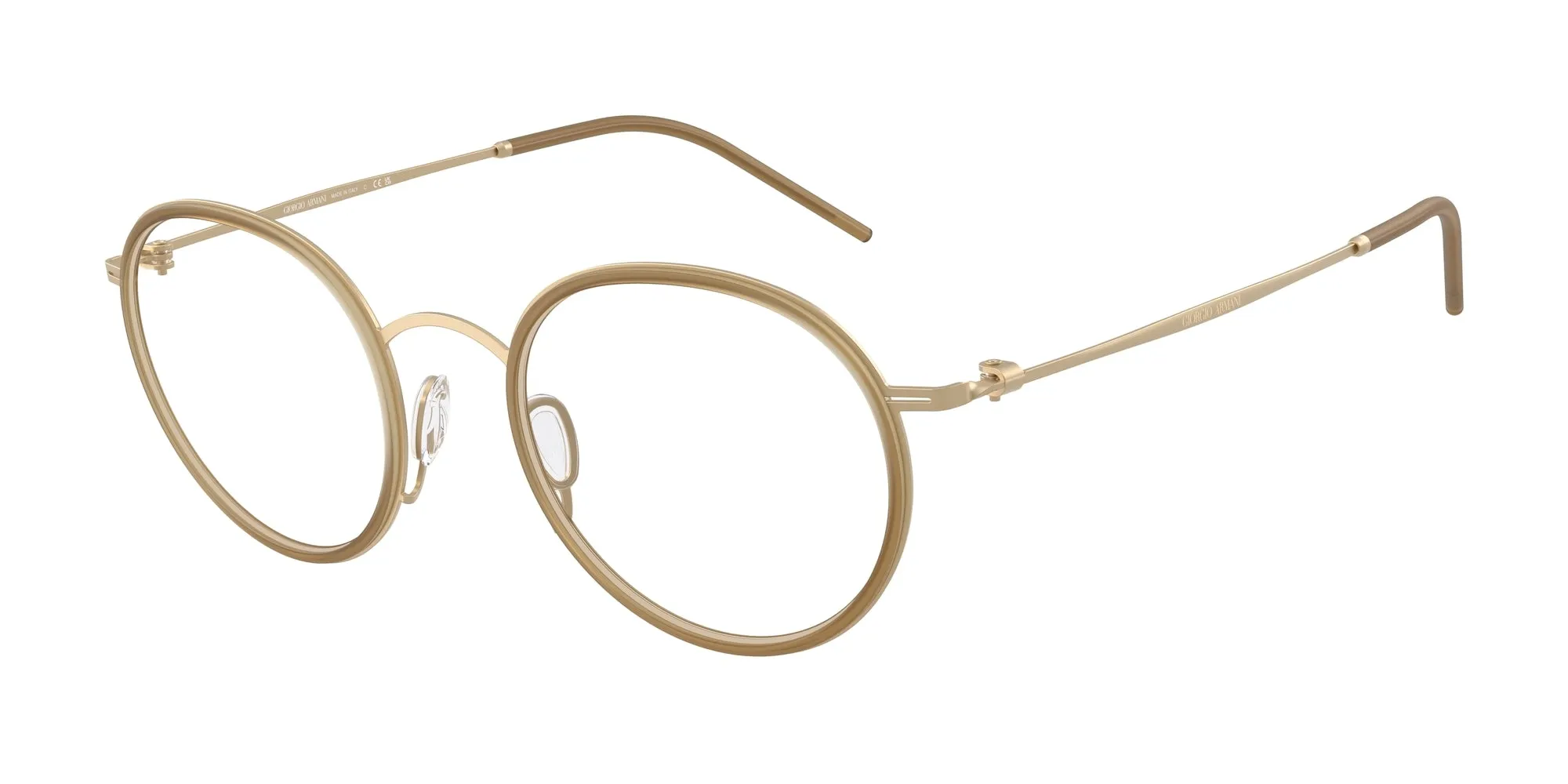 Giorgio Armani AR5155 3395 Montature da vista Metallo Oro Rotonda Normale - immagine 1