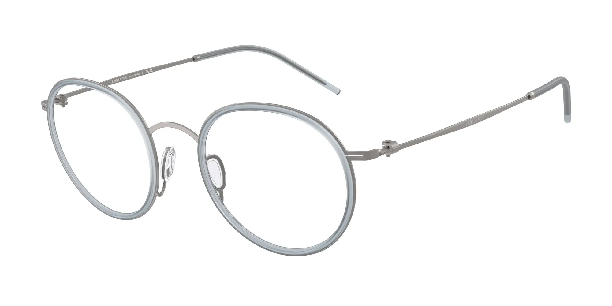 Giorgio Armani AR5155 3003 Montature da vista Metallo Grigio Rotonda Normale - immagine 1