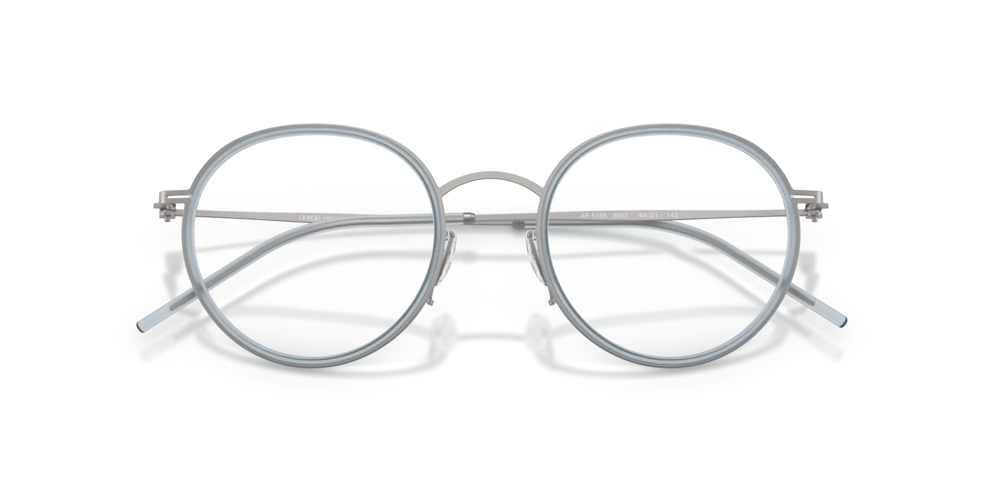 Giorgio Armani AR5155 3003 Montature da vista Metallo Grigio Rotonda Normale - immagine 2