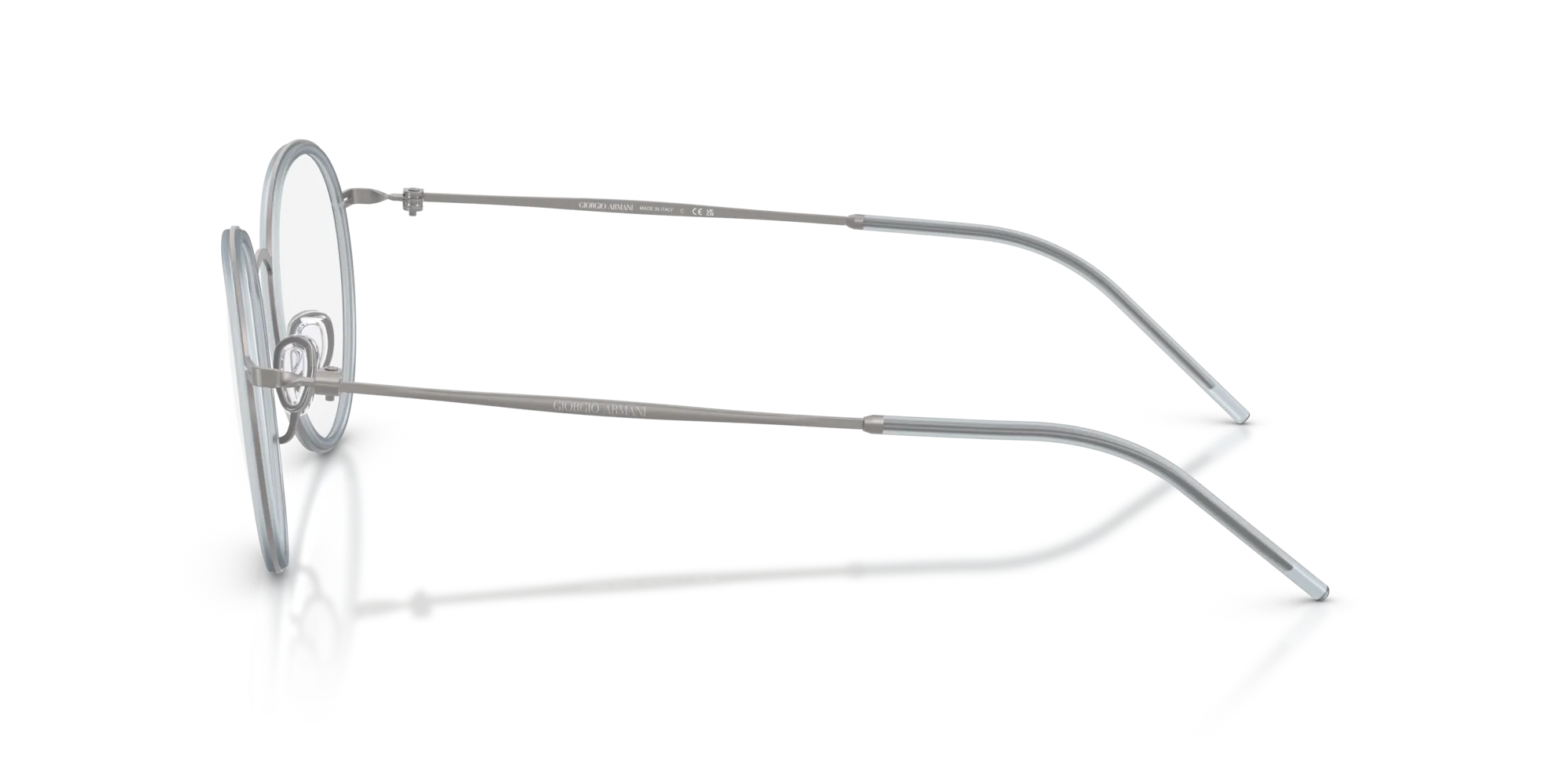 Giorgio Armani AR5155 3003 Montature da vista Metallo Grigio Rotonda Normale - immagine 4