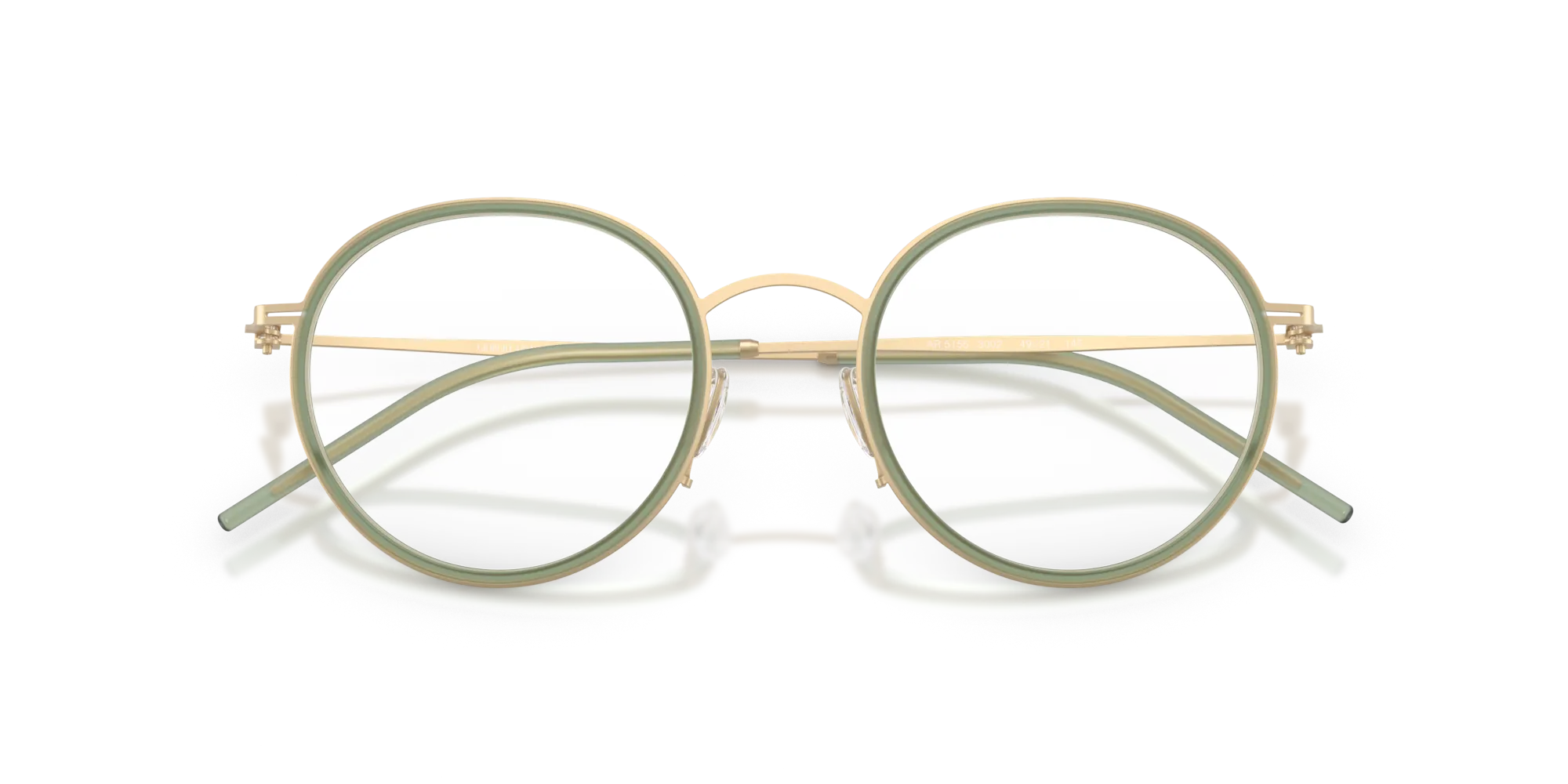 Giorgio Armani AR5155 3002 Montature da vista Metallo Oro Rotonda Normale - immagine 2