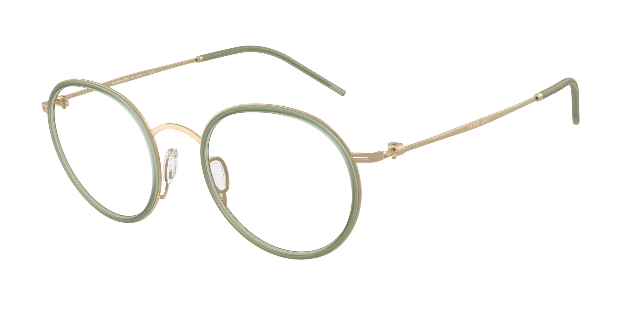 Giorgio Armani AR5155 3002 Montature da vista Metallo Oro Rotonda Normale - immagine 1