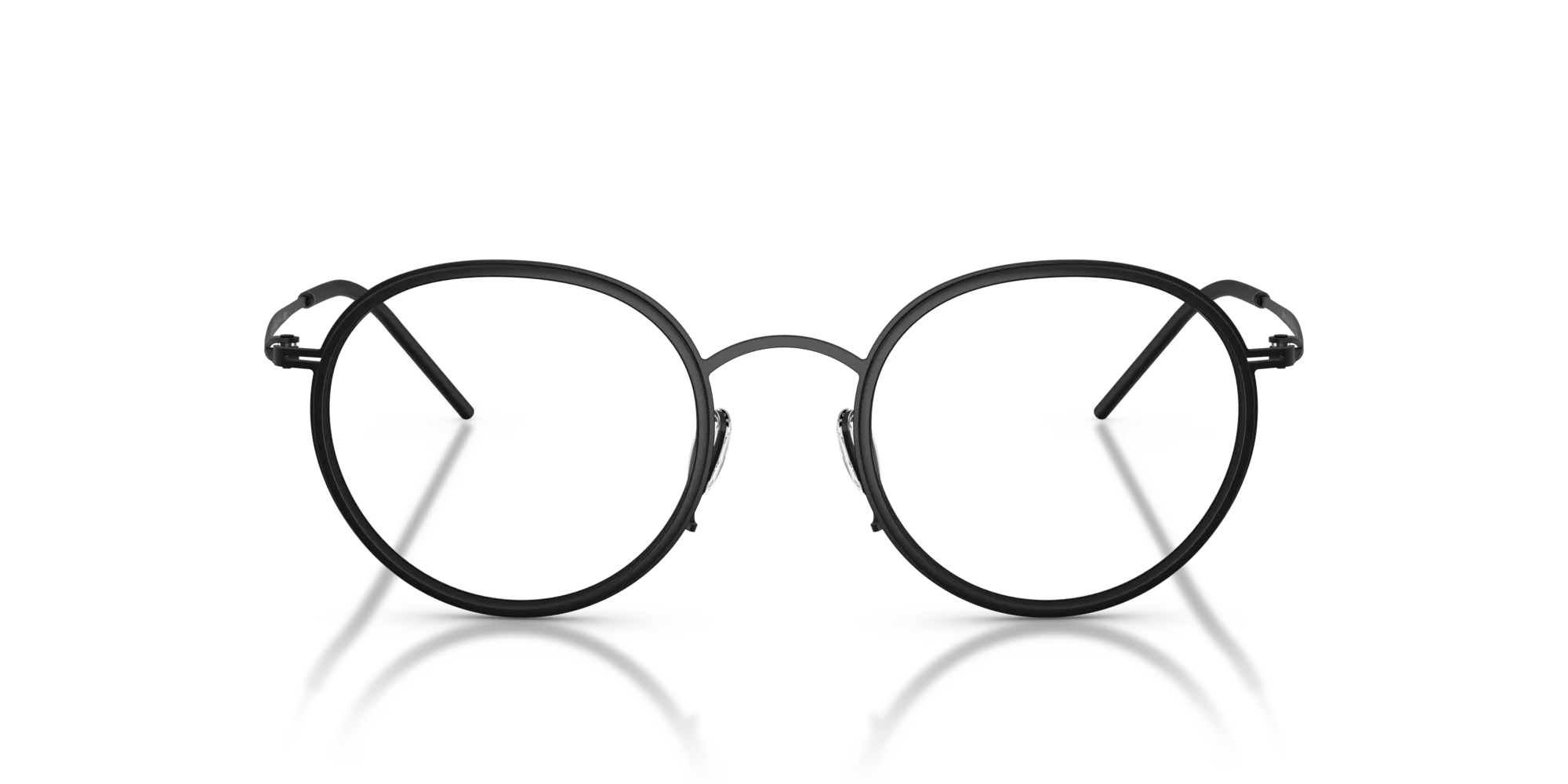 Giorgio Armani AR5155 3001 Montature da vista Metallo Nero Rotonda Normale - immagine 3