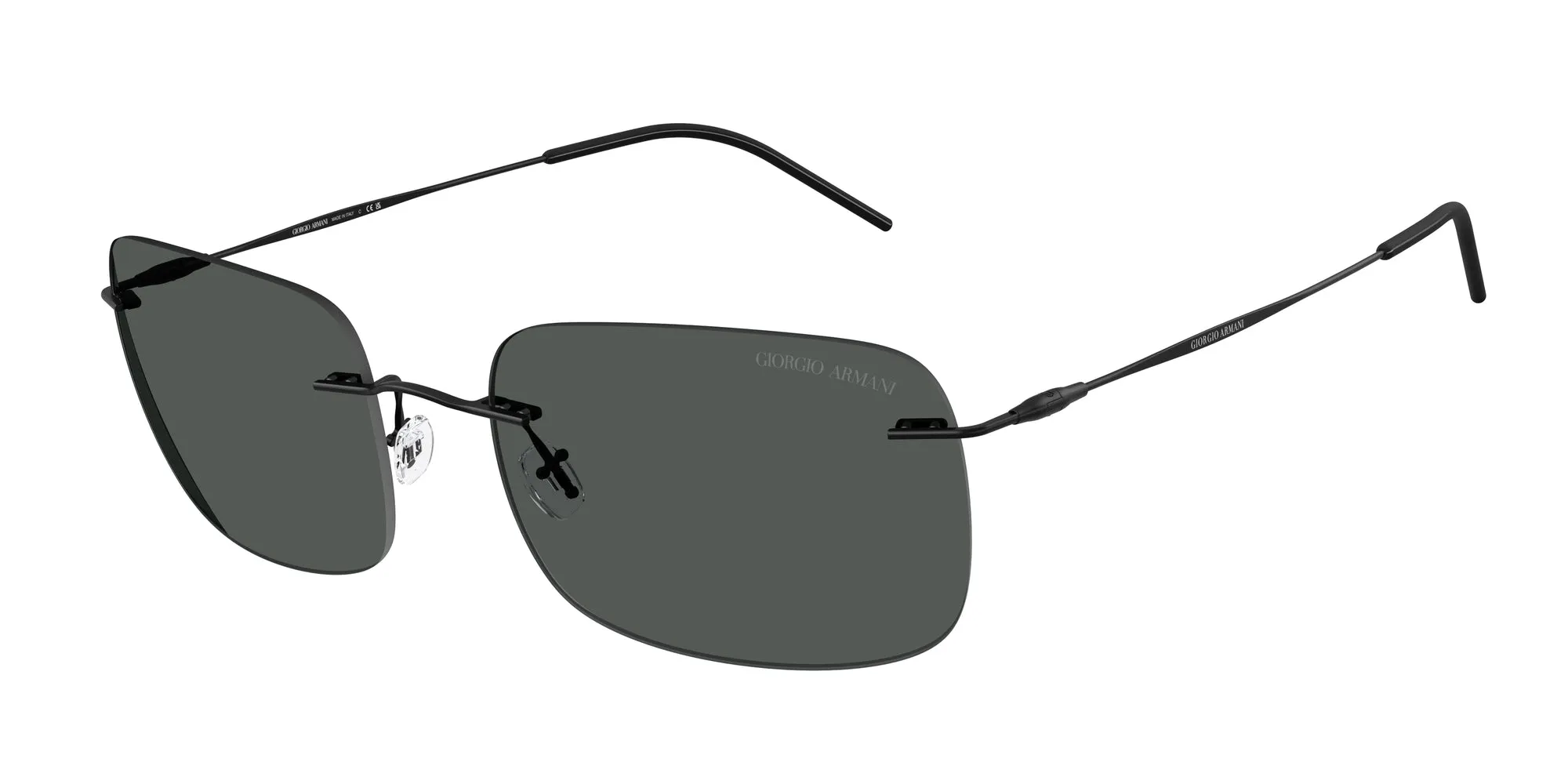 Giorgio Armani AR1512M 300187 Occhiali da sole Metallo Nero Grigio Pillow Normale - immagine 1