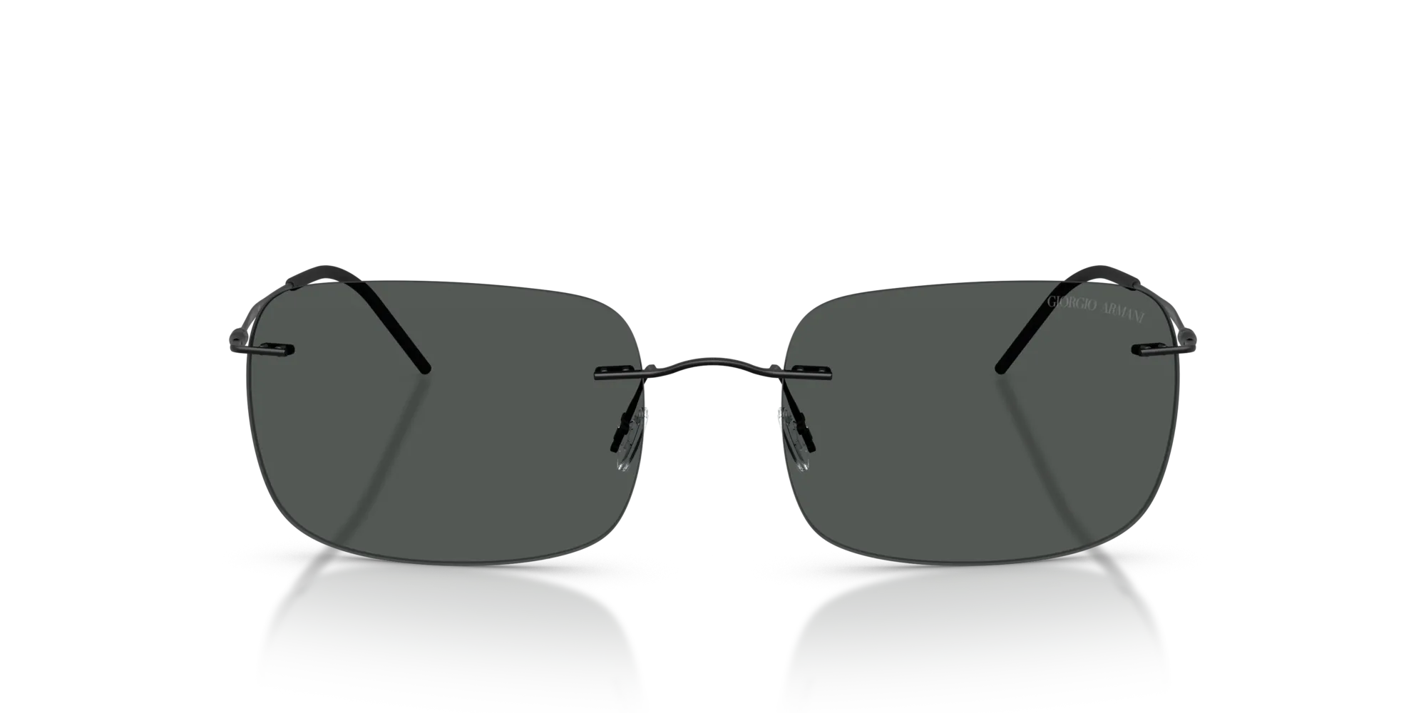 Giorgio Armani AR1512M 300187 Occhiali da sole Metallo Nero Grigio Pillow Normale - immagine 3