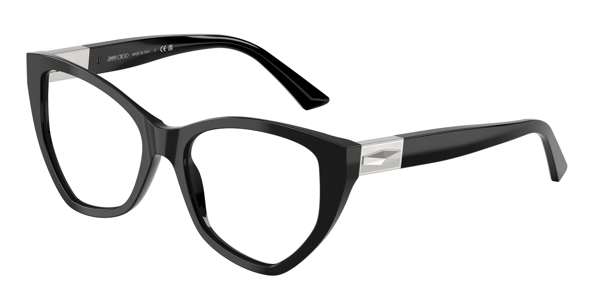 Jimmy Choo JC3026 5000 Montature da vista Acetato Nero Geometrica Normale - immagine 1