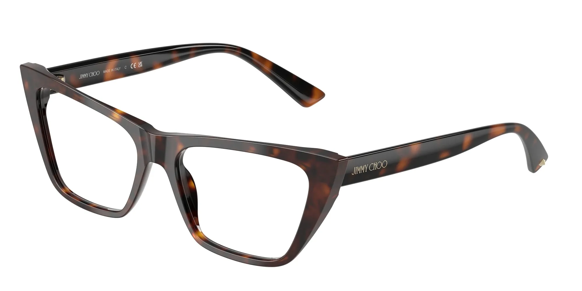 Jimmy Choo JC3025 5002 Montature da vista Acetato Tartaruga Cat Eye Normale - immagine 1