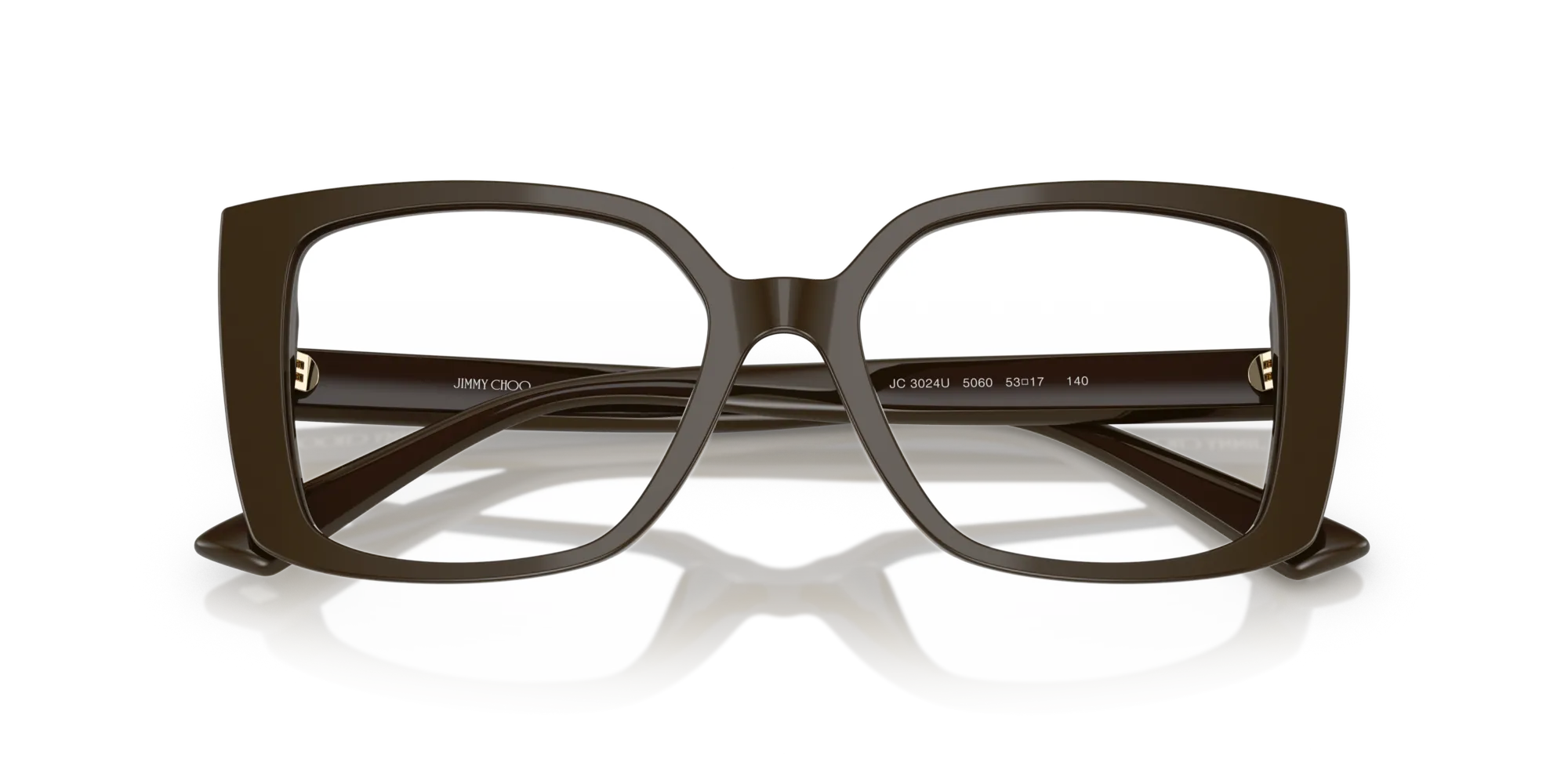 Jimmy Choo JC3024U 5060 Montature da vista Acetato Verde Farfalla Normale - immagine 2