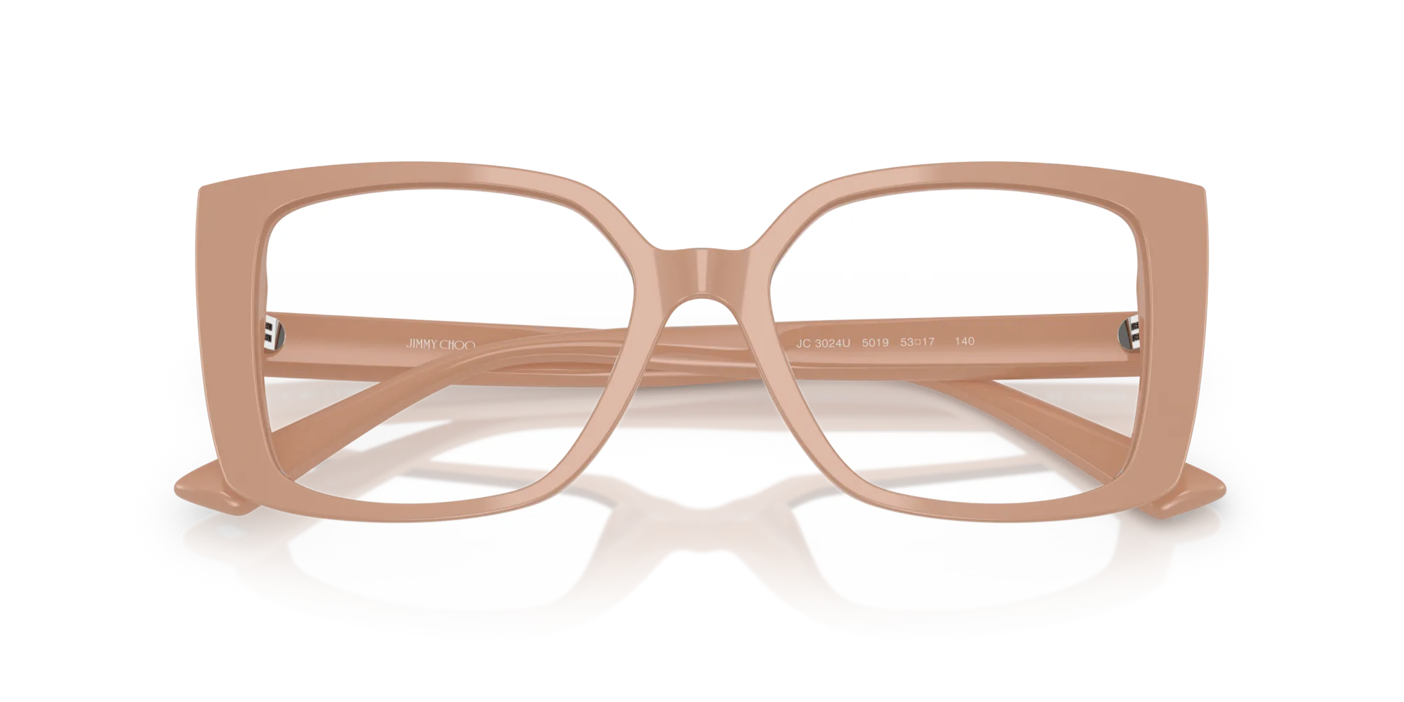Jimmy Choo JC3024U 5019 Montature da vista Acetato Rosa Farfalla Normale - immagine 2