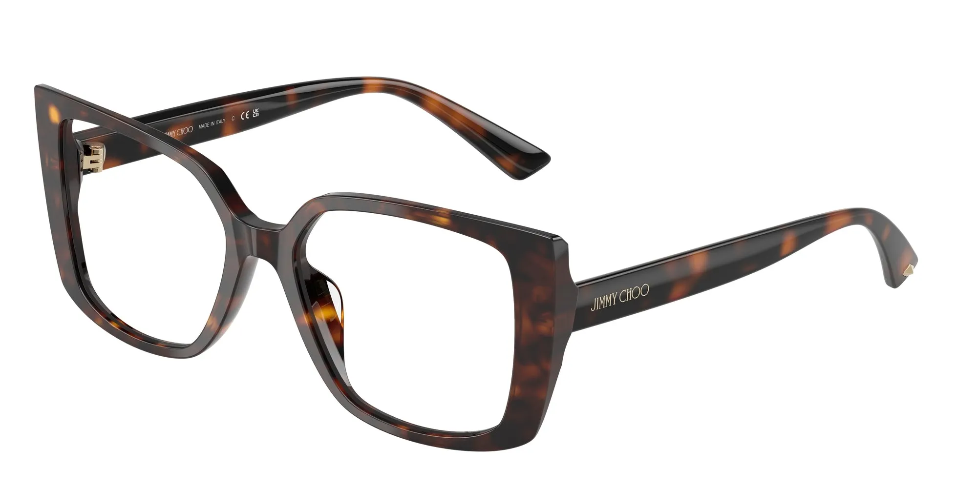 Jimmy Choo JC3024U 5002 Montature da vista Acetato Tartaruga Farfalla Normale - immagine 1