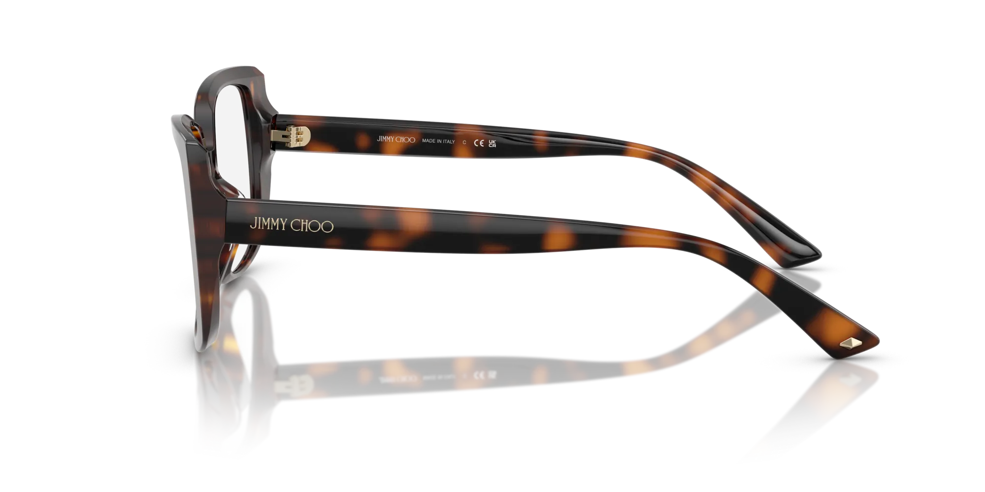 Jimmy Choo JC3024U 5002 Montature da vista Acetato Tartaruga Farfalla Normale - immagine 4