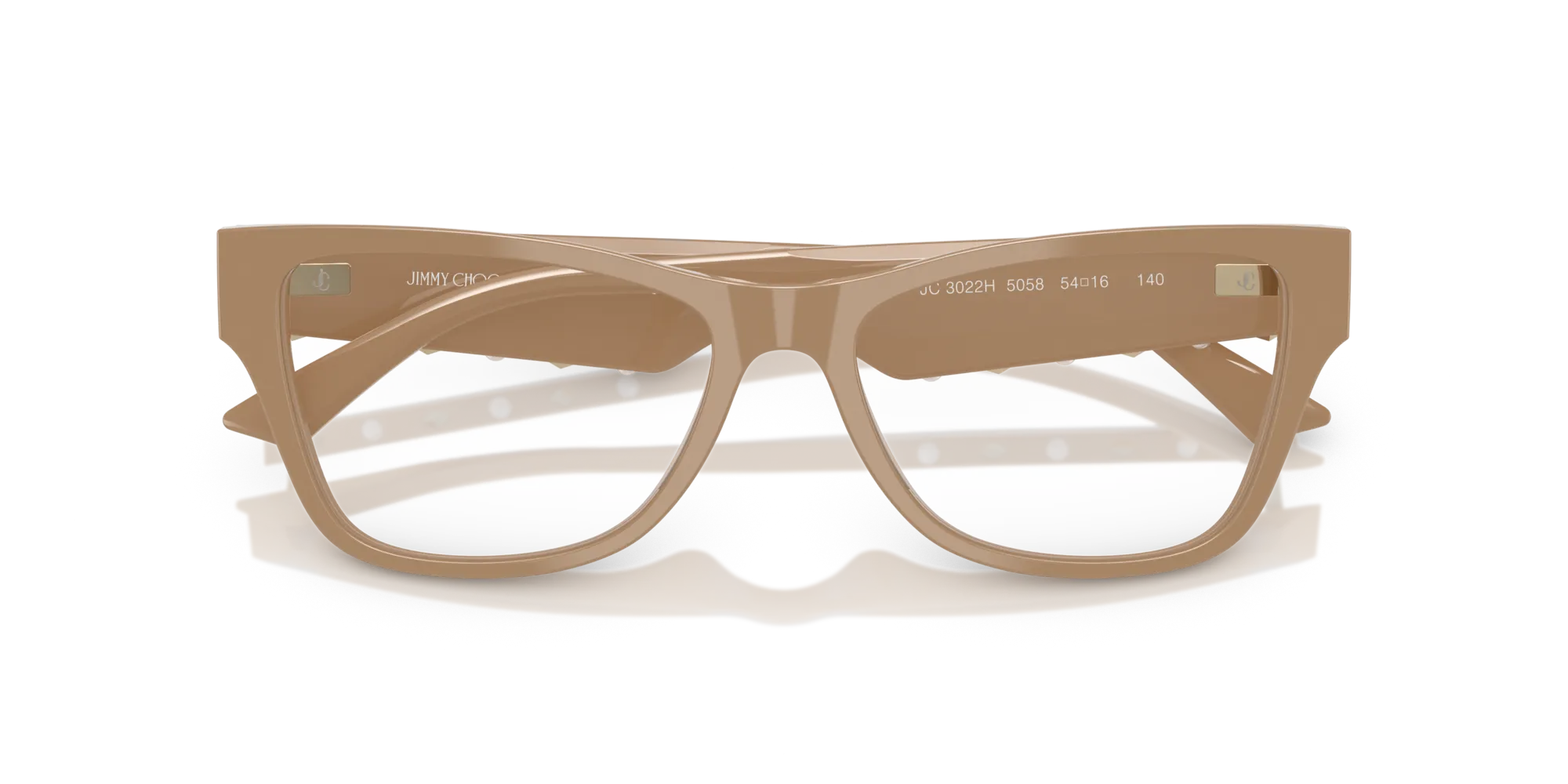 Jimmy Choo JC3022H 5058 Montature da vista Acetato Marrone Trasparente Pillow Normale - immagine 2