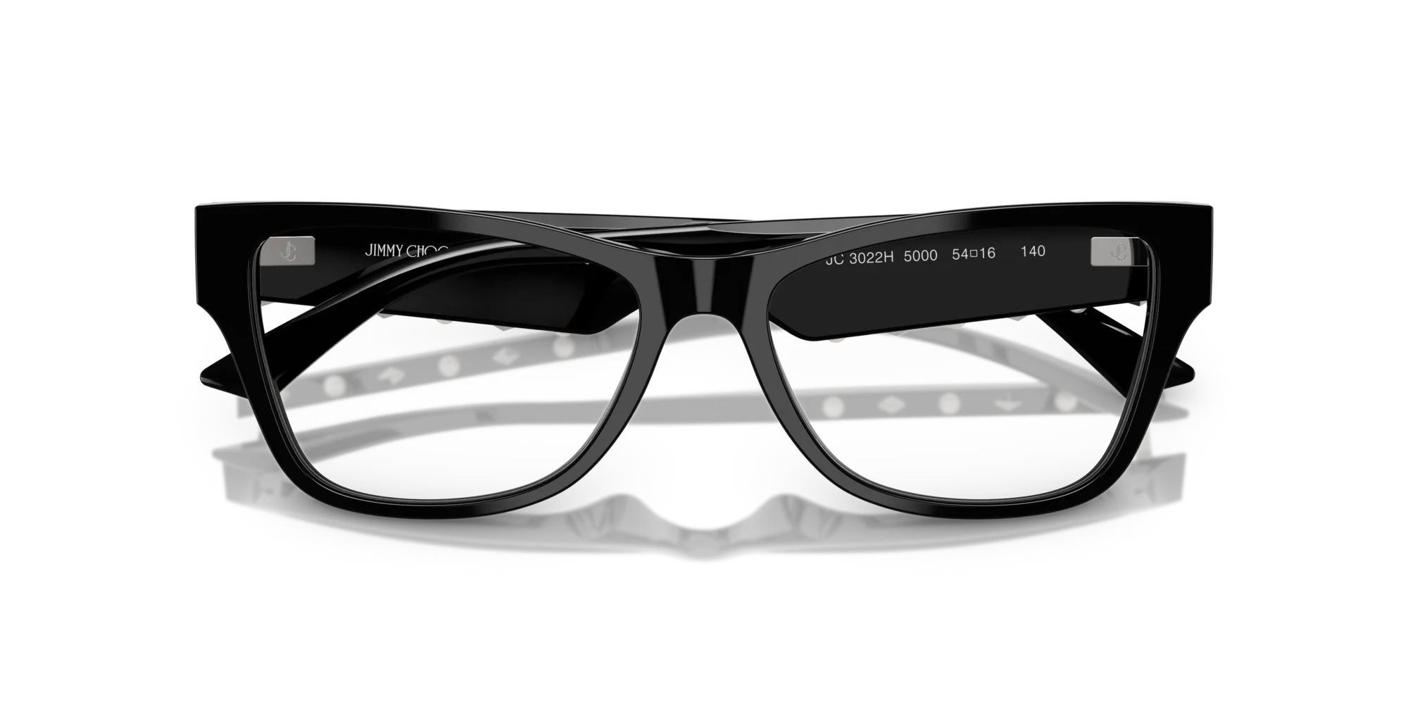 Jimmy Choo JC3022H 5000 Montature da vista Acetato Nero Pillow Normale - immagine 2