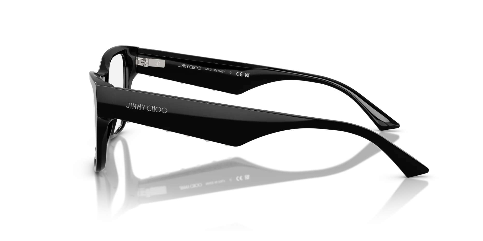 Jimmy Choo JC3022H 5000 Montature da vista Acetato Nero Pillow Normale - immagine 4