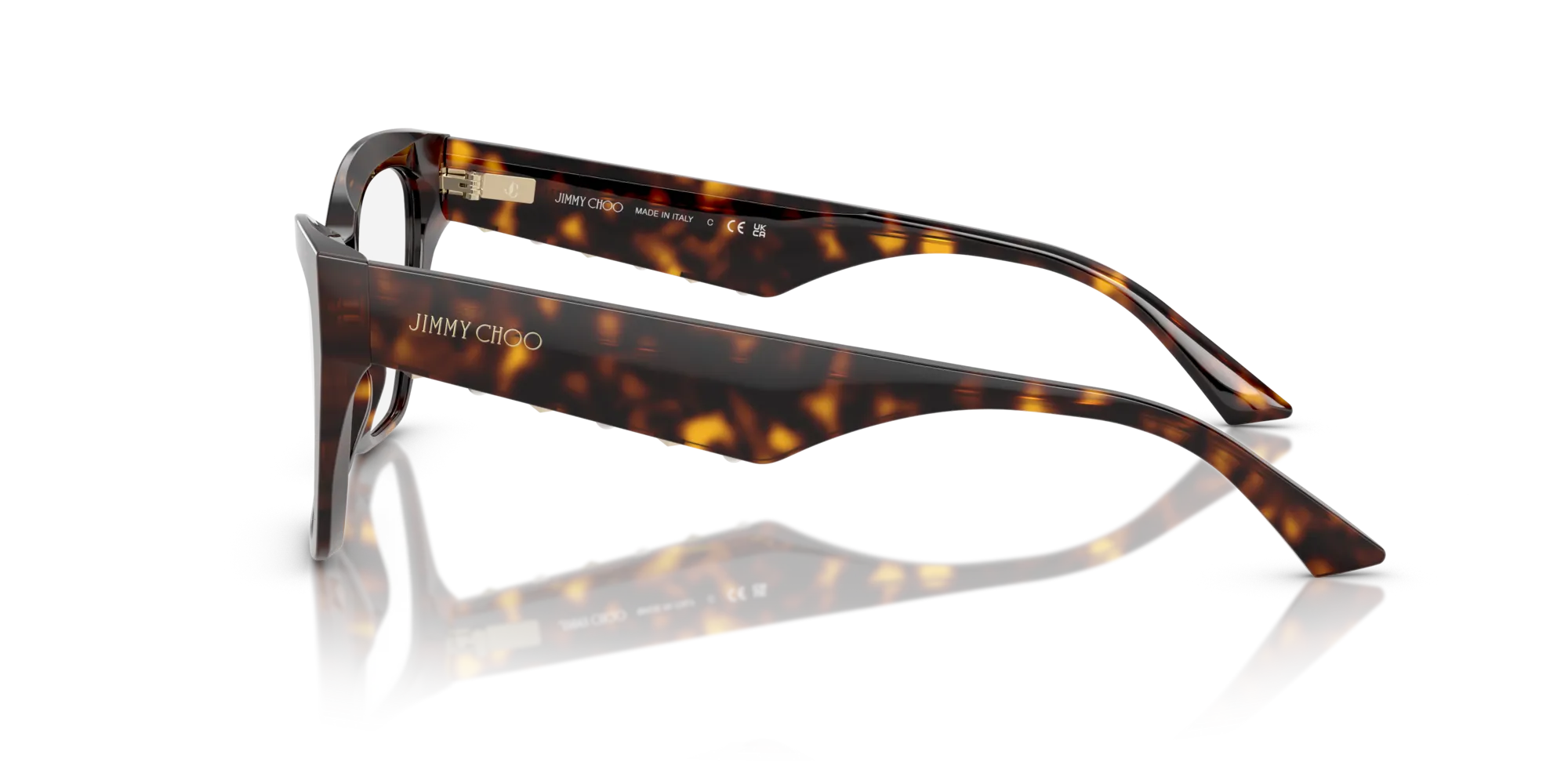 Jimmy Choo JC3021H 5002 Montature da vista Acetato Tartaruga Cat Eye Normale - immagine 4