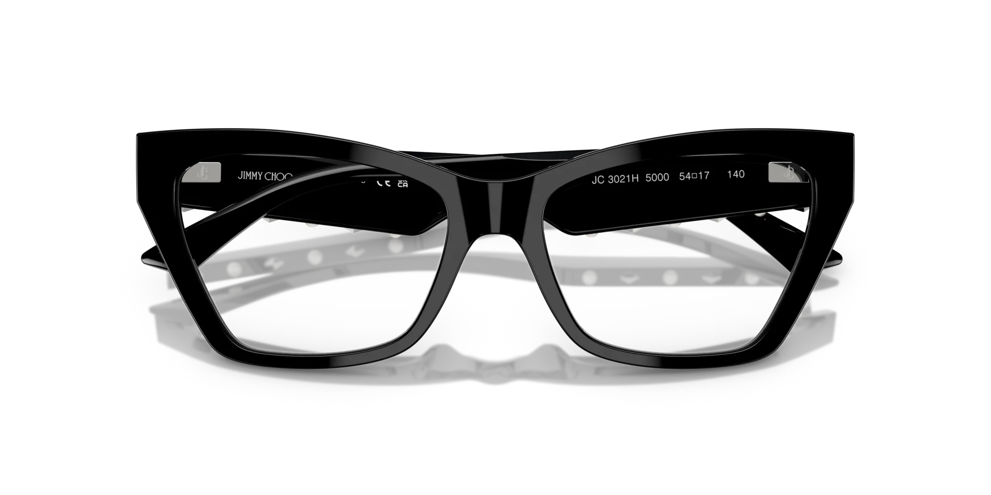 Jimmy Choo JC3021H 5000 Montature da vista Acetato Nero Cat Eye Normale - immagine 2