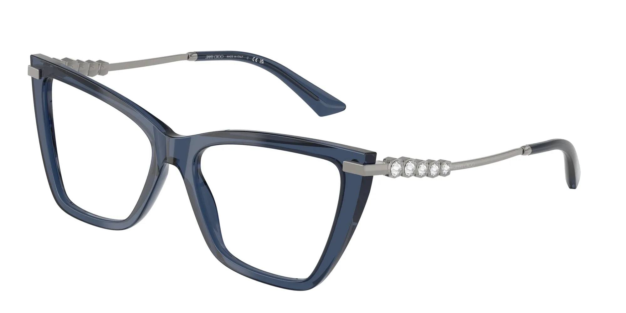 Jimmy Choo JC3020B 5035 Montature da vista Acetato Blu Cat Eye Normale - immagine 1