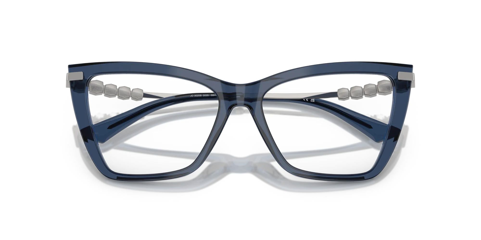 Jimmy Choo JC3020B 5035 Montature da vista Acetato Blu Cat Eye Normale - immagine 2