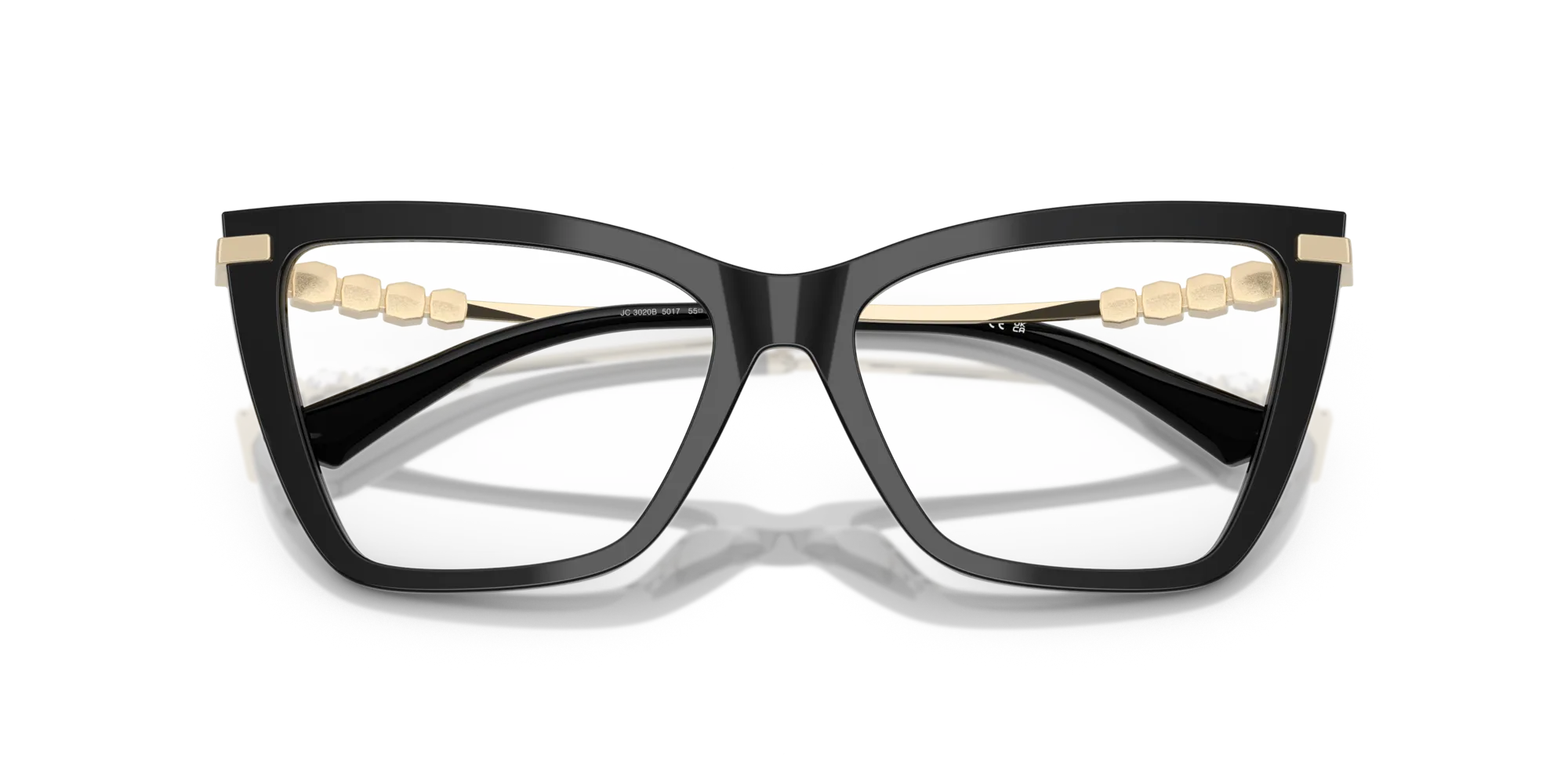 Jimmy Choo JC3020B 5017 Montature da vista Acetato Nero Cat Eye Normale - immagine 2