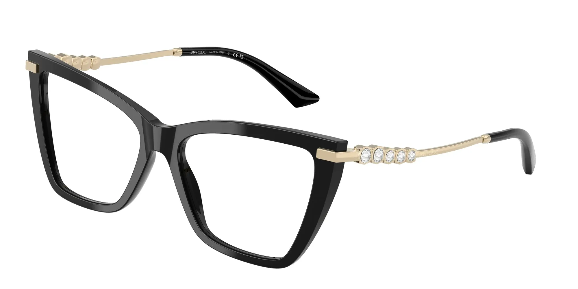 Jimmy Choo JC3020B 5017 Montature da vista Acetato Nero Cat Eye Normale - immagine 1
