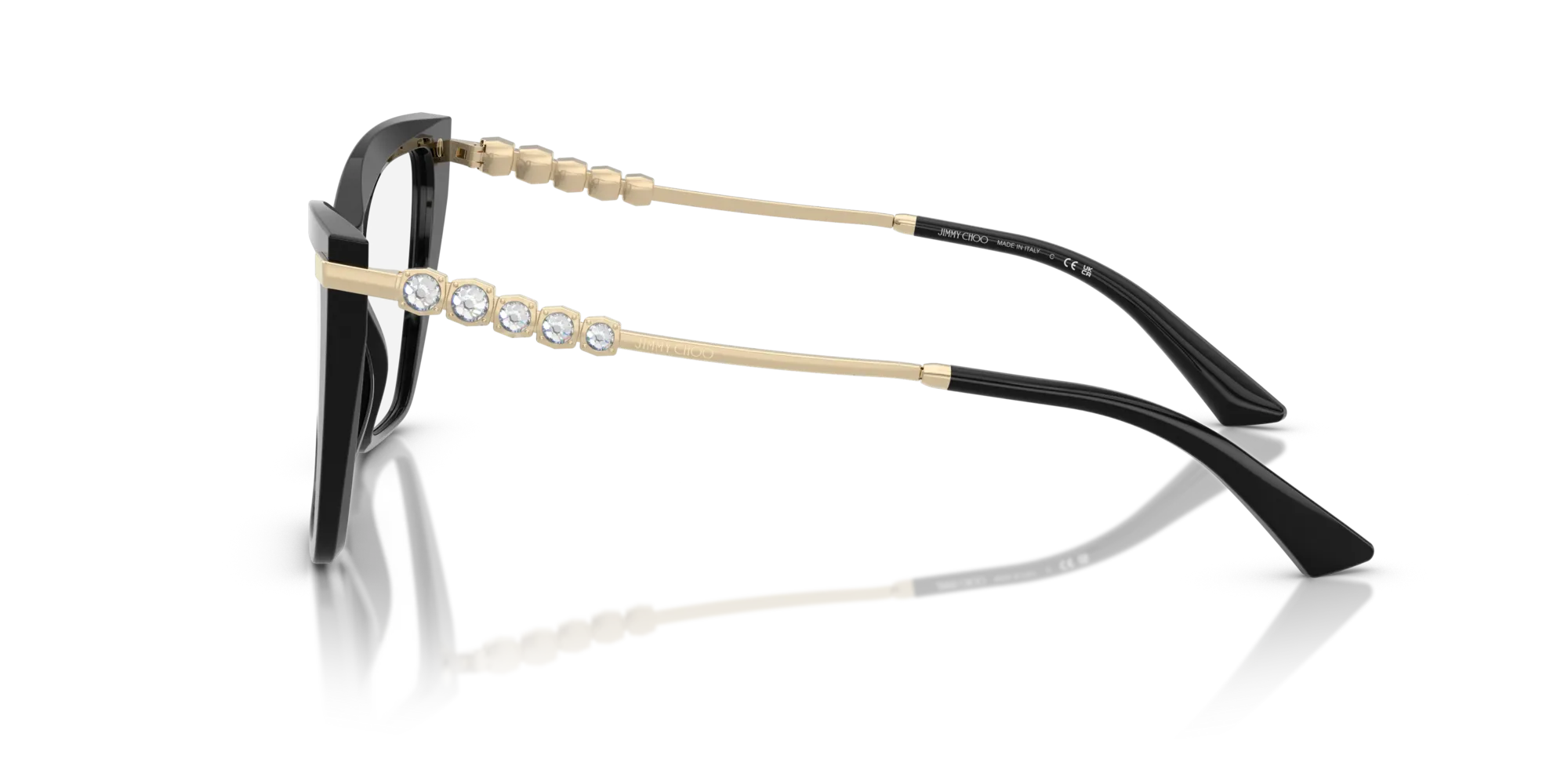 Jimmy Choo JC3020B 5017 Montature da vista Acetato Nero Cat Eye Normale - immagine 4