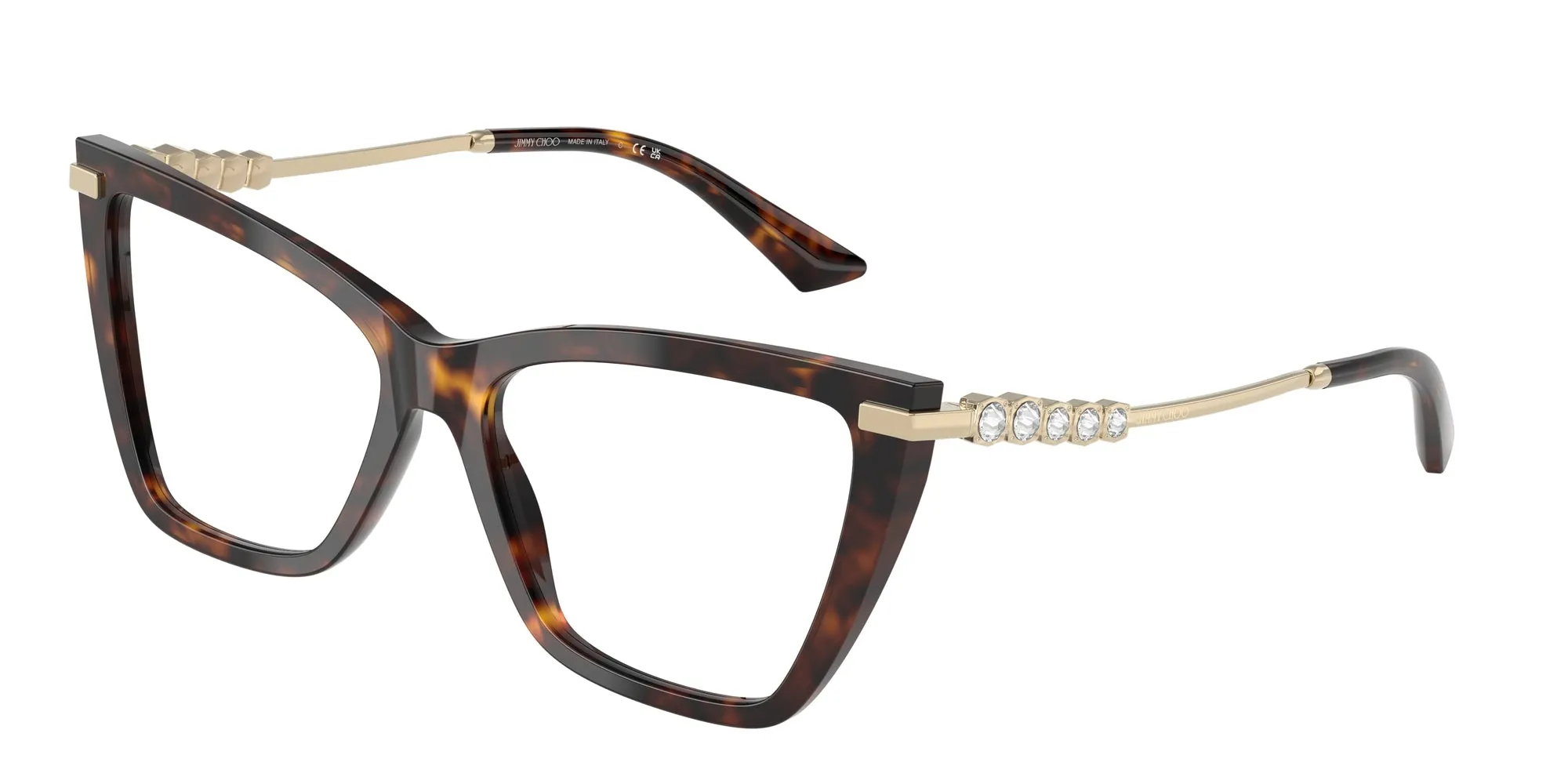 Jimmy Choo JC3020B 5002 Montature da vista Acetato Tartaruga Cat Eye Normale - immagine 1