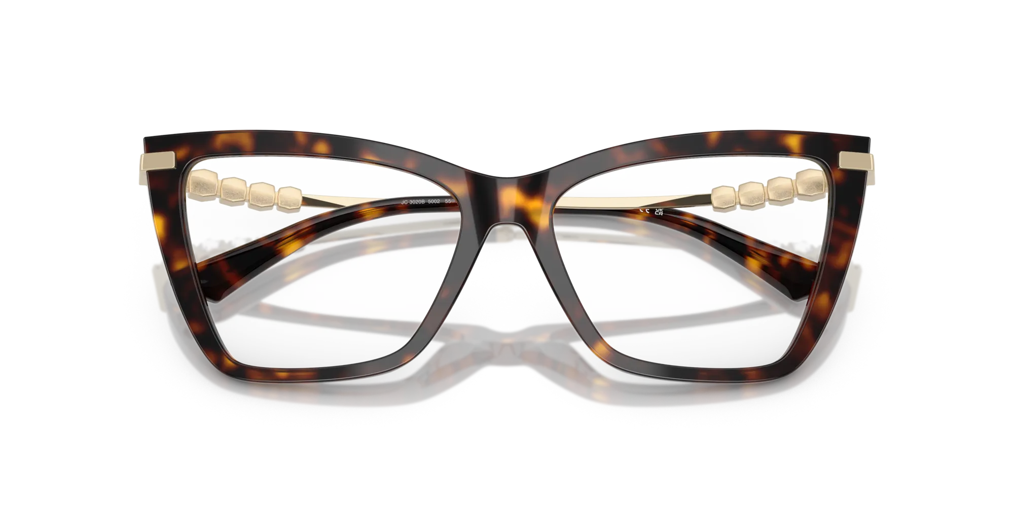 Jimmy Choo JC3020B 5002 Montature da vista Acetato Tartaruga Cat Eye Normale - immagine 2