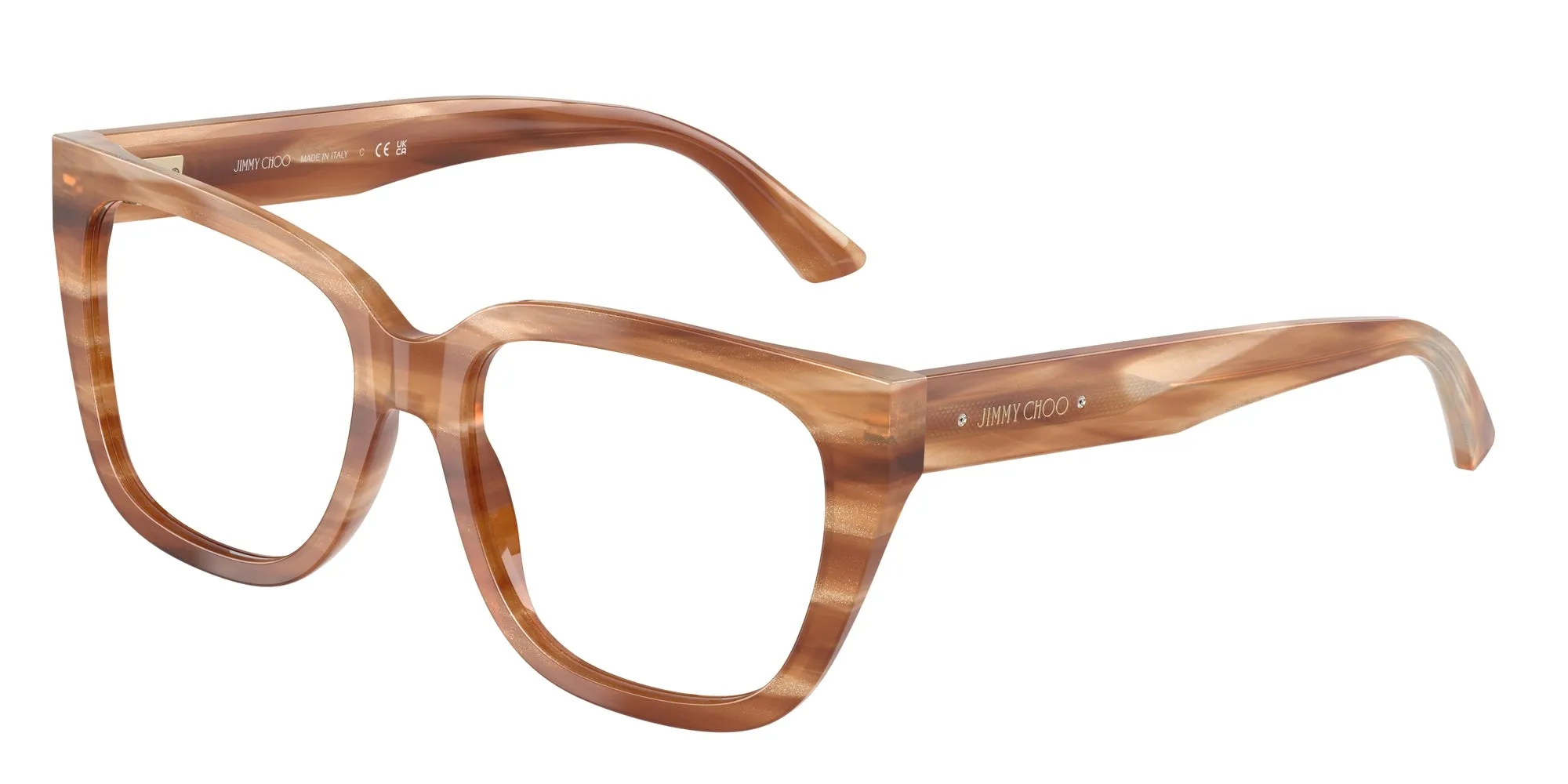 Jimmy Choo JC3019B 5055 Montature da vista Acetato Marrone Squadrata Normale - immagine 1