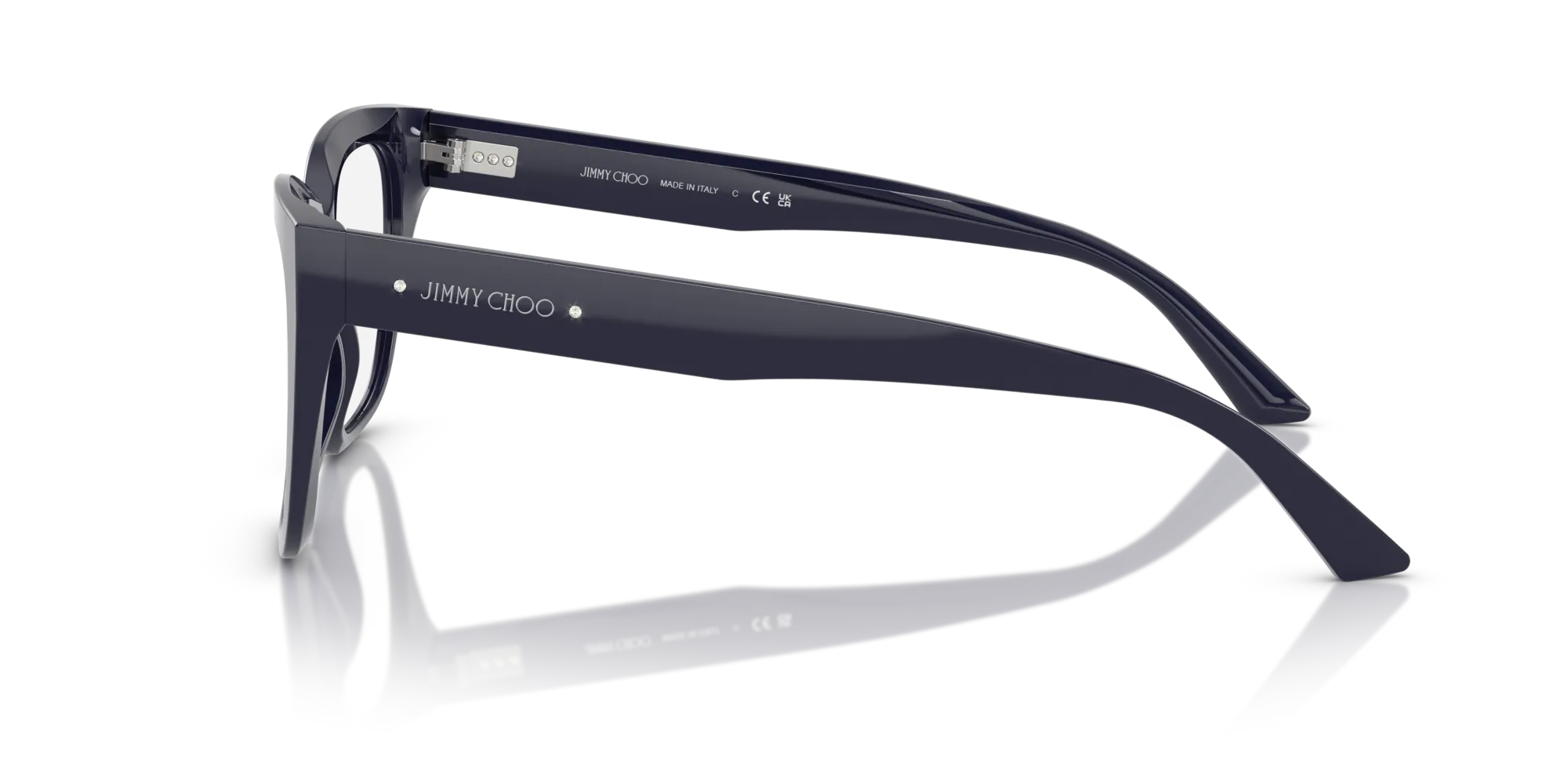 Jimmy Choo JC3019B 5016 Montature da vista Acetato Blu Squadrata Normale - immagine 4