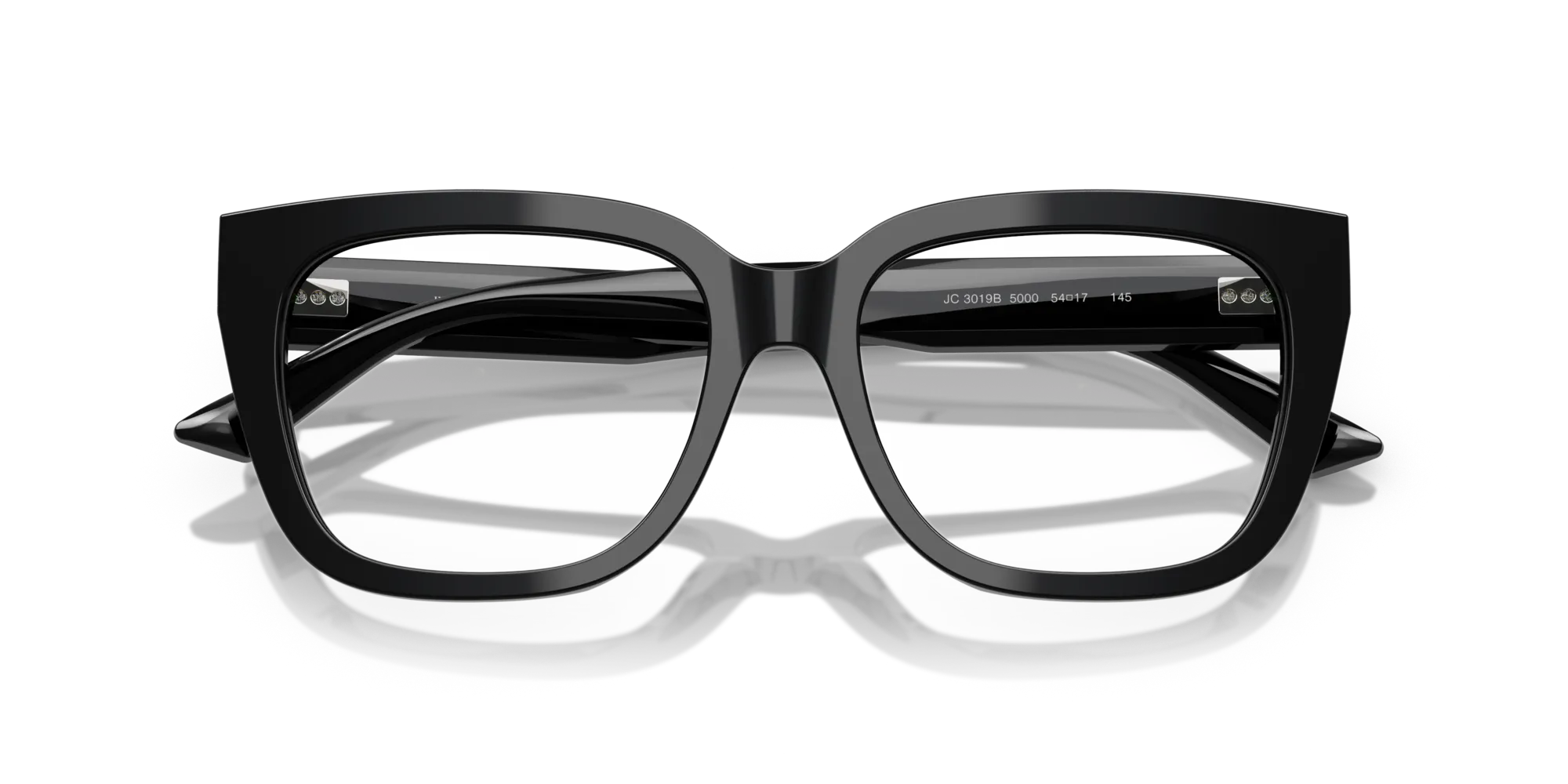Jimmy Choo JC3019B 5000 Montature da vista Acetato Nero Squadrata Normale - immagine 2