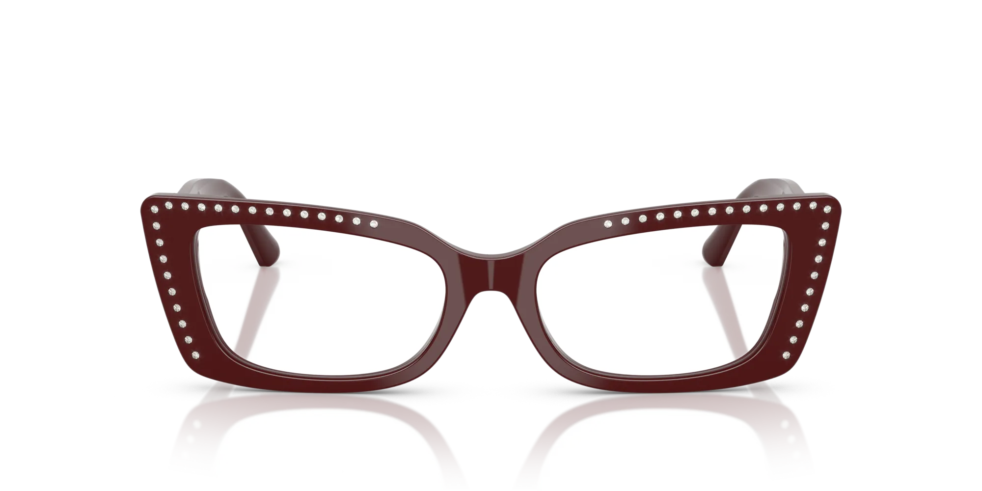Jimmy Choo JC3018B 5057 Montature da vista Acetato Rosso Cat Eye Normale - immagine 3