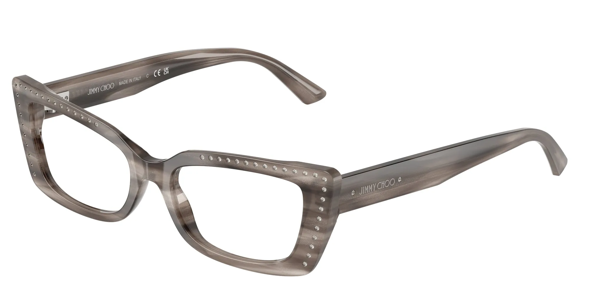 Jimmy Choo JC3018B 5056 Montature da vista Acetato Nero Cat Eye Normale - immagine 1