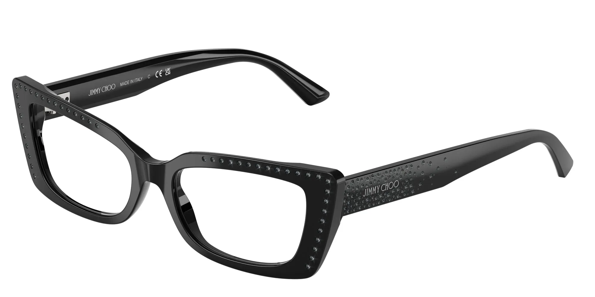 Jimmy Choo JC3018B 5054 Montature da vista Acetato Nero Cat Eye Normale - immagine 1