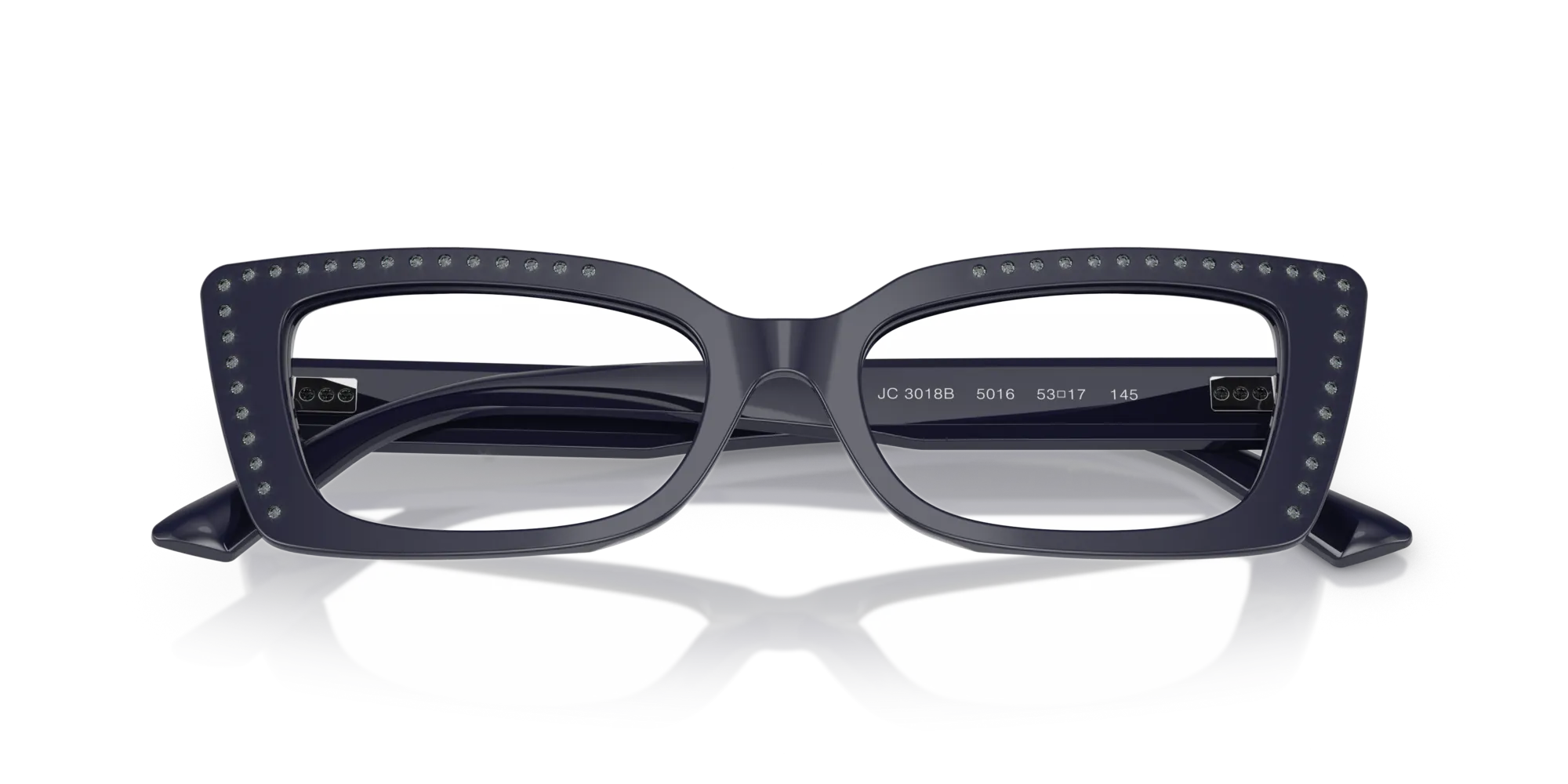 Jimmy Choo JC3018B 5016 Montature da vista Acetato Blu Cat Eye Normale - immagine 2
