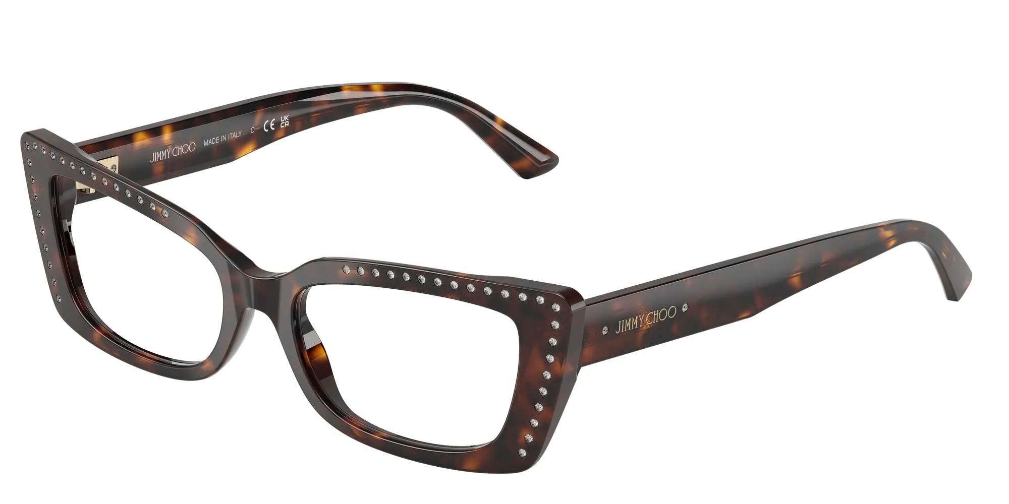 Jimmy Choo JC3018B 5002 Montature da vista Acetato Tartaruga Cat Eye Normale - immagine 1