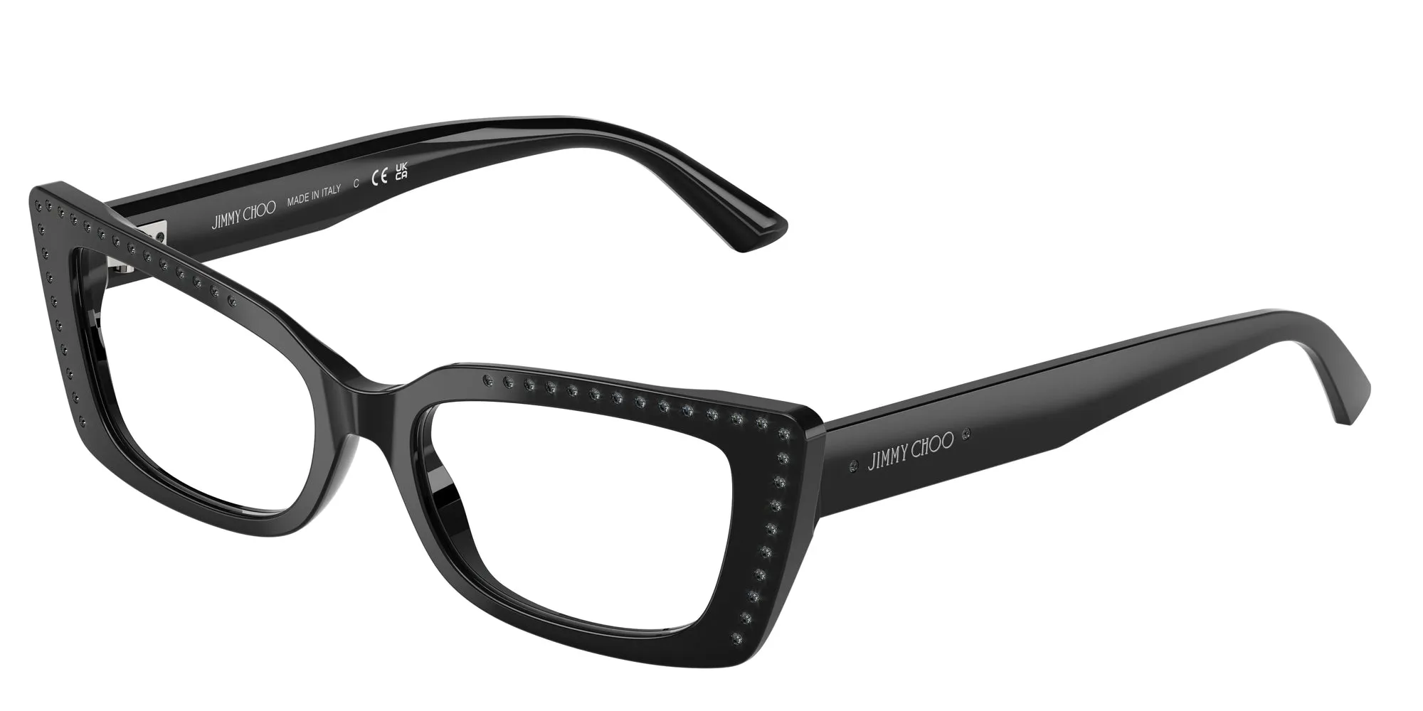 Jimmy Choo JC3018B 5000 Montature da vista Acetato Nero Cat Eye Normale - immagine 1