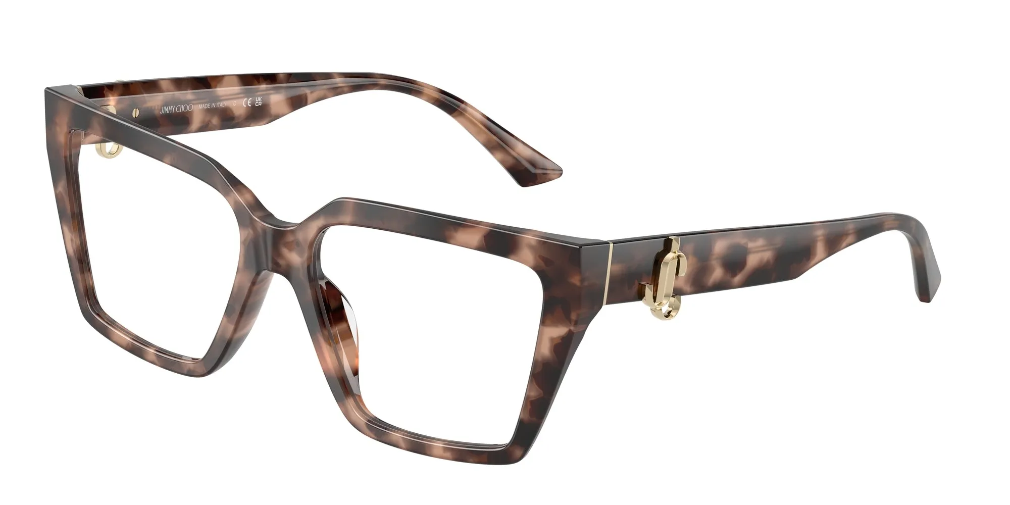 Jimmy Choo JC3017U 5070 Montature da vista Acetato Tartaruga Cat Eye Normale - immagine 1
