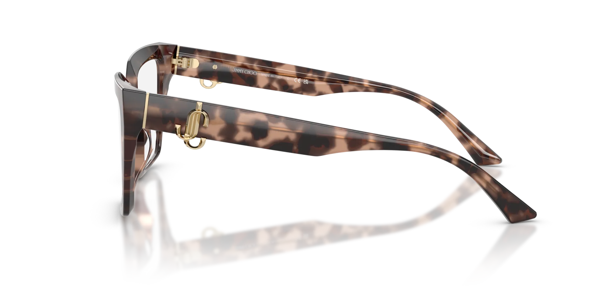 Jimmy Choo JC3017U 5070 Montature da vista Acetato Tartaruga Cat Eye Normale - immagine 4