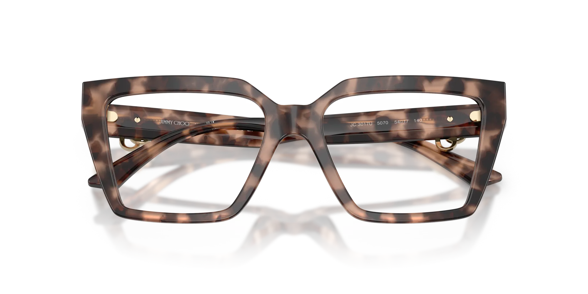 Jimmy Choo JC3017U 5070 Montature da vista Acetato Tartaruga Cat Eye Normale - immagine 2