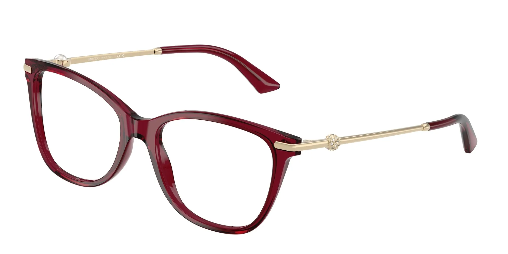 Jimmy Choo JC3007HB 5062 Montature da vista Acetato Rosso Pillow Normale - immagine 1