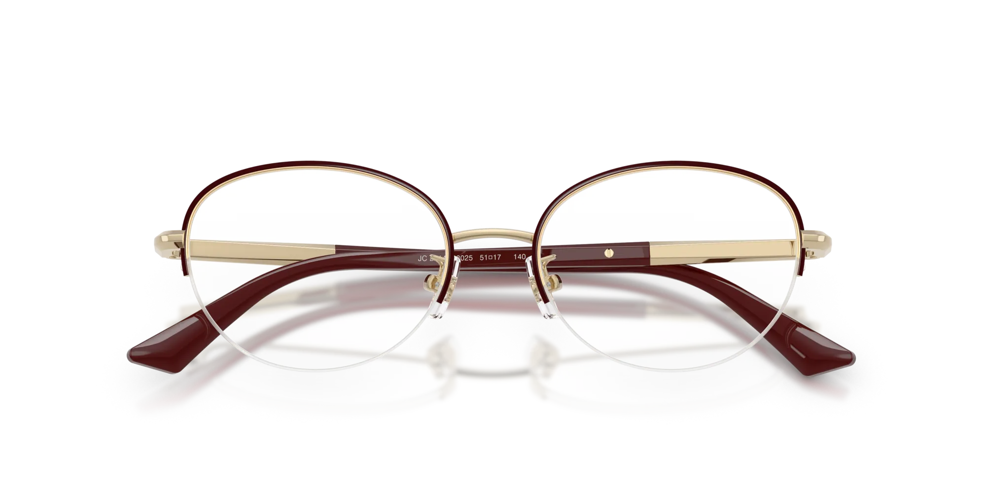 Jimmy Choo JC2014D 3025 Montature da vista Metallo Oro Rotonda Normale - immagine 2