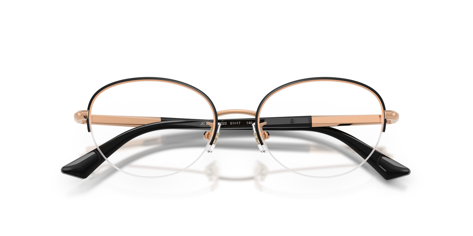 Jimmy Choo JC2014D 3022 Montature da vista Metallo Rosa Rotonda Normale - immagine 2