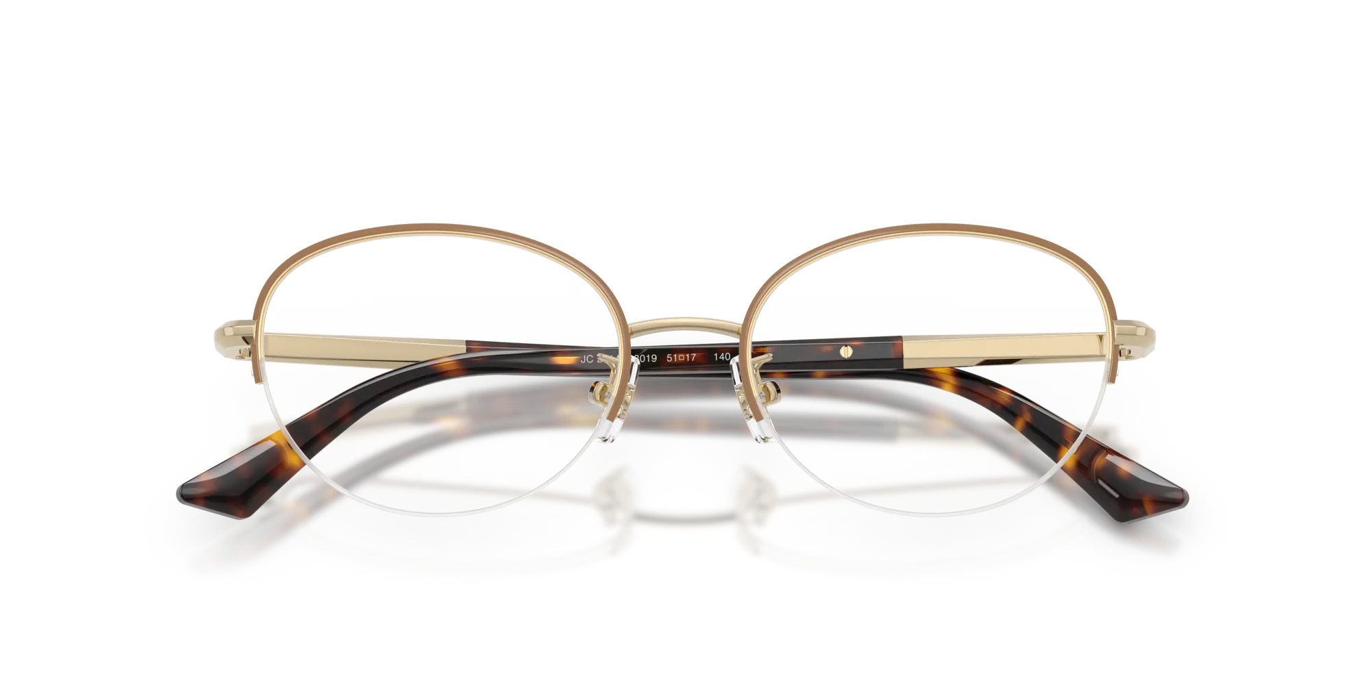 Jimmy Choo JC2014D 3019 Montature da vista Metallo Marrone Rotonda Normale - immagine 2