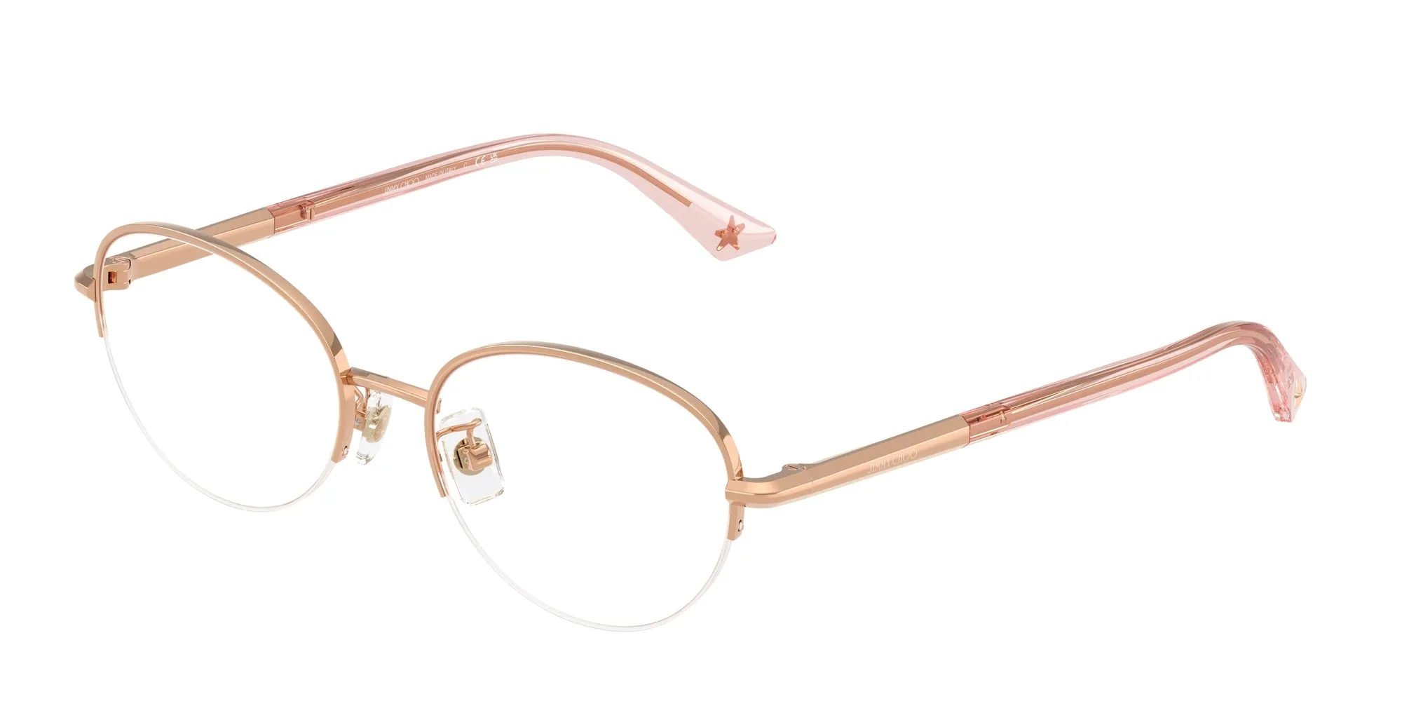 Jimmy Choo JC2014D 3008 Montature da vista Metallo Oro Rotonda Normale - immagine 1