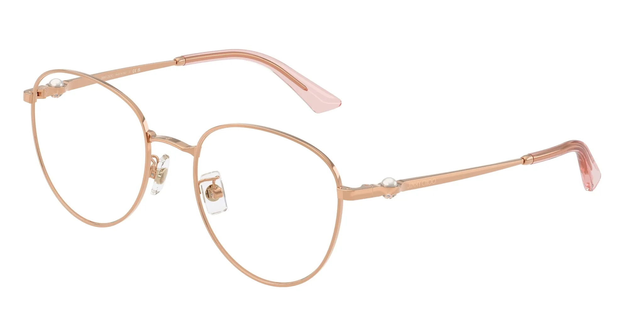 Jimmy Choo JC2013HD 3008 Montature da vista Metallo Oro Rotonda Normale - immagine 1