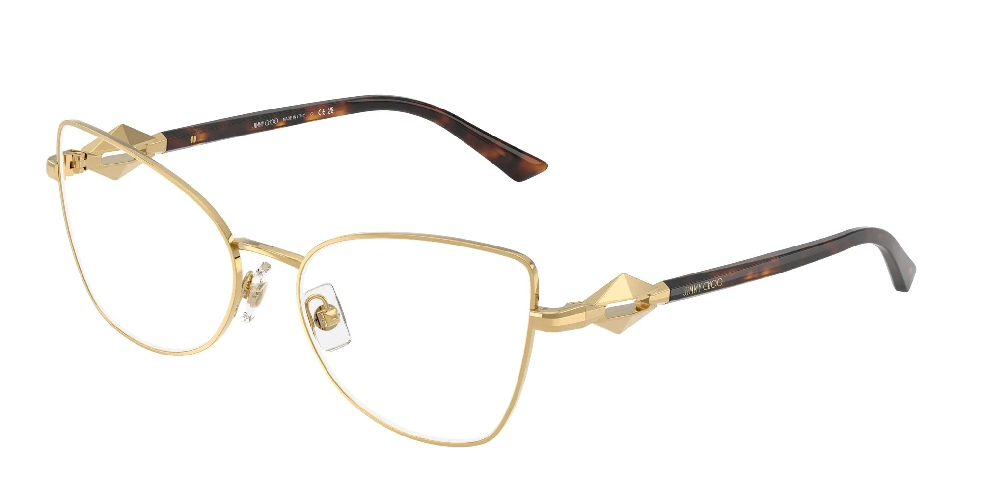 Jimmy Choo JC2012 3023 Montature da vista Metallo Oro Cat Eye Normale - immagine 1