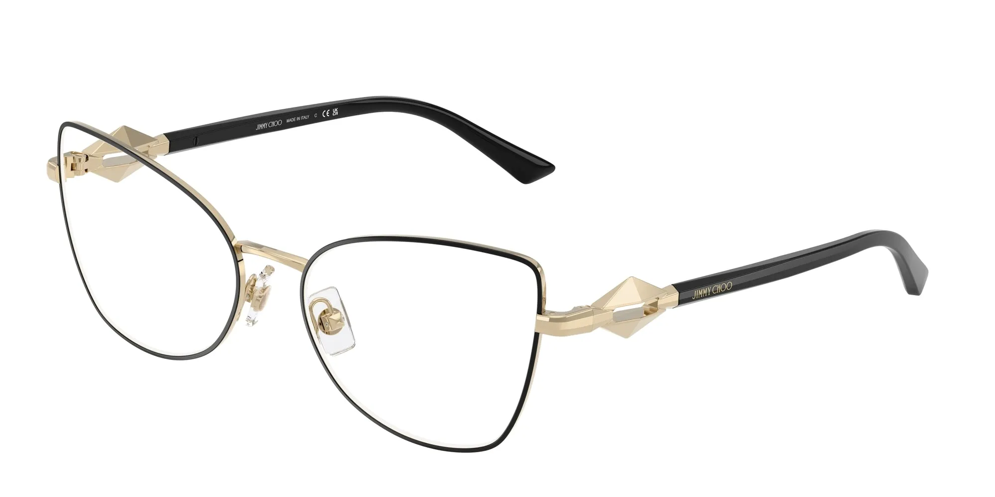 Jimmy Choo JC2012 3010 Montature da vista Metallo Oro Cat Eye Normale - immagine 1