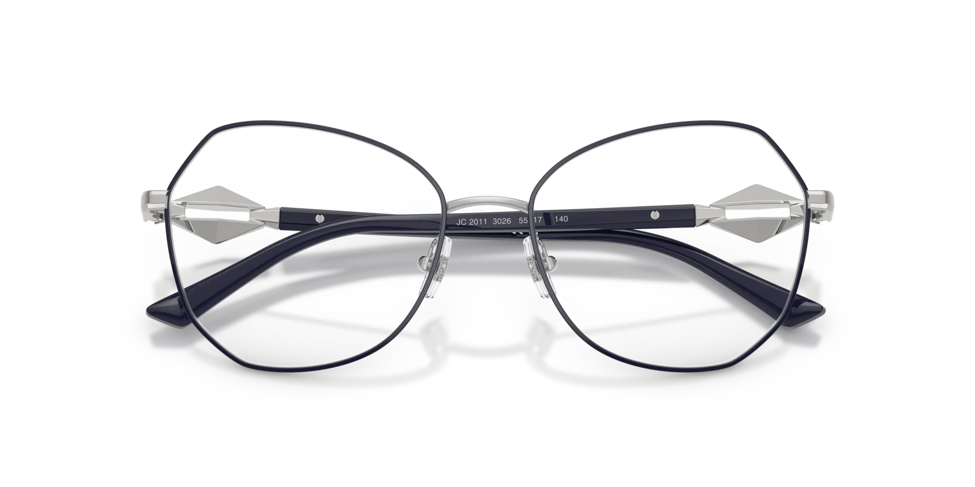Jimmy Choo JC2011 3026 Montature da vista Metallo Blu Rotonda Normale - immagine 2