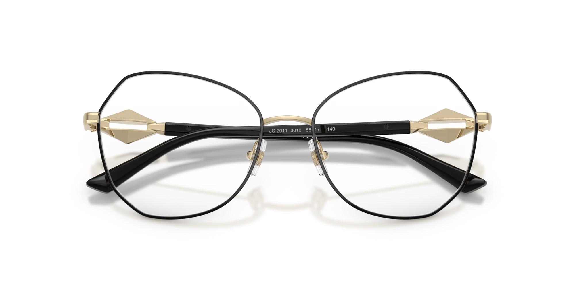 Jimmy Choo JC2011 3010 Montature da vista Metallo Oro Rotonda Normale - immagine 2